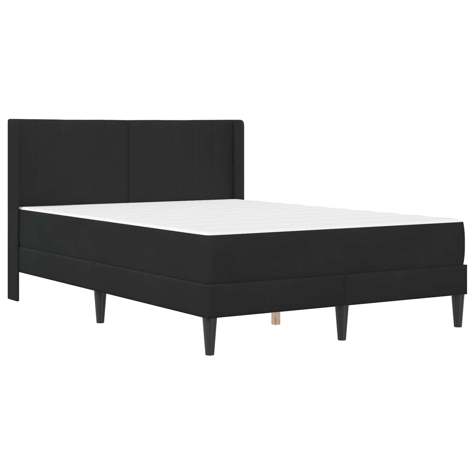 Bed frame Black 140 x 190 cm Velvet