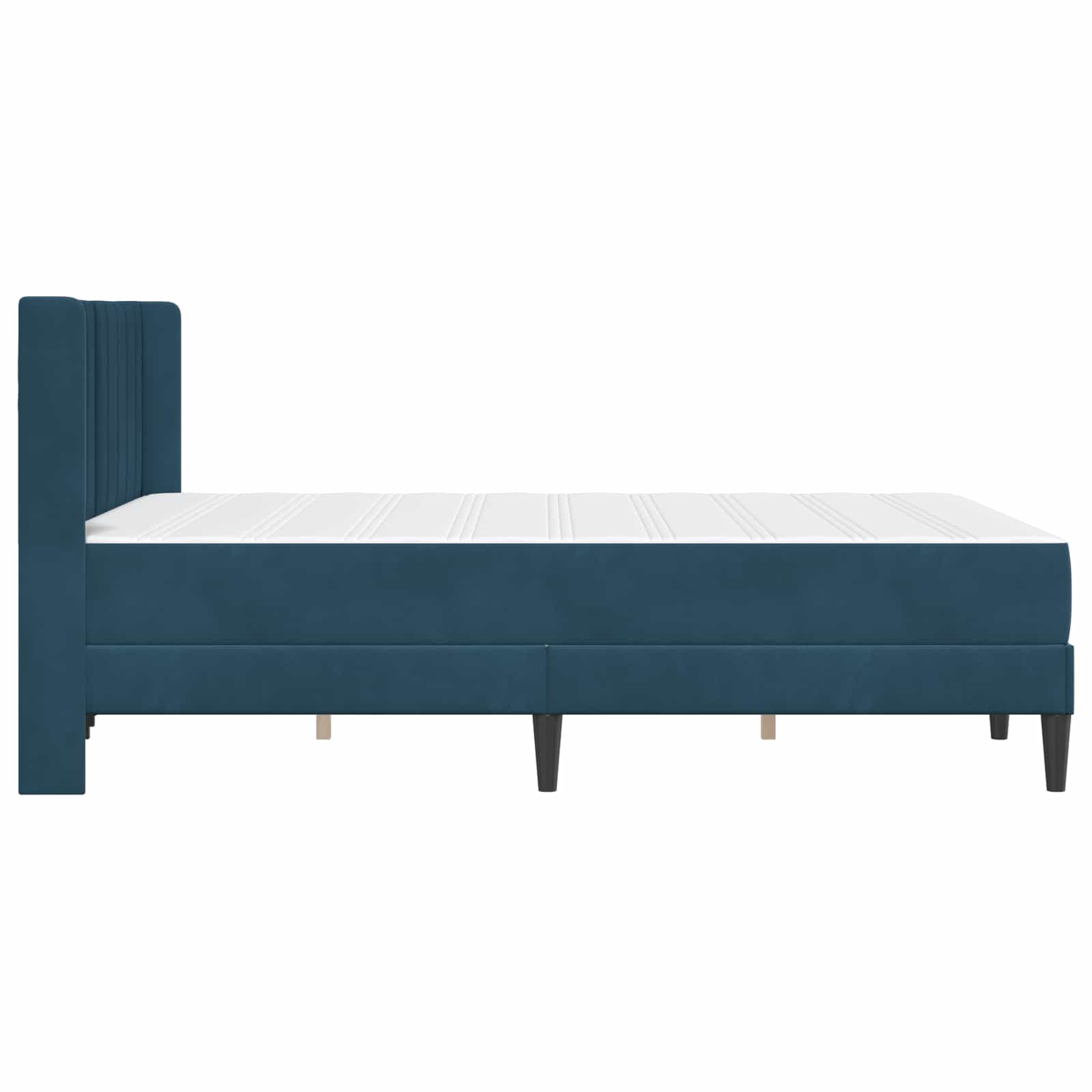 Bed Frame Blue 140 x 190 cm Velvet