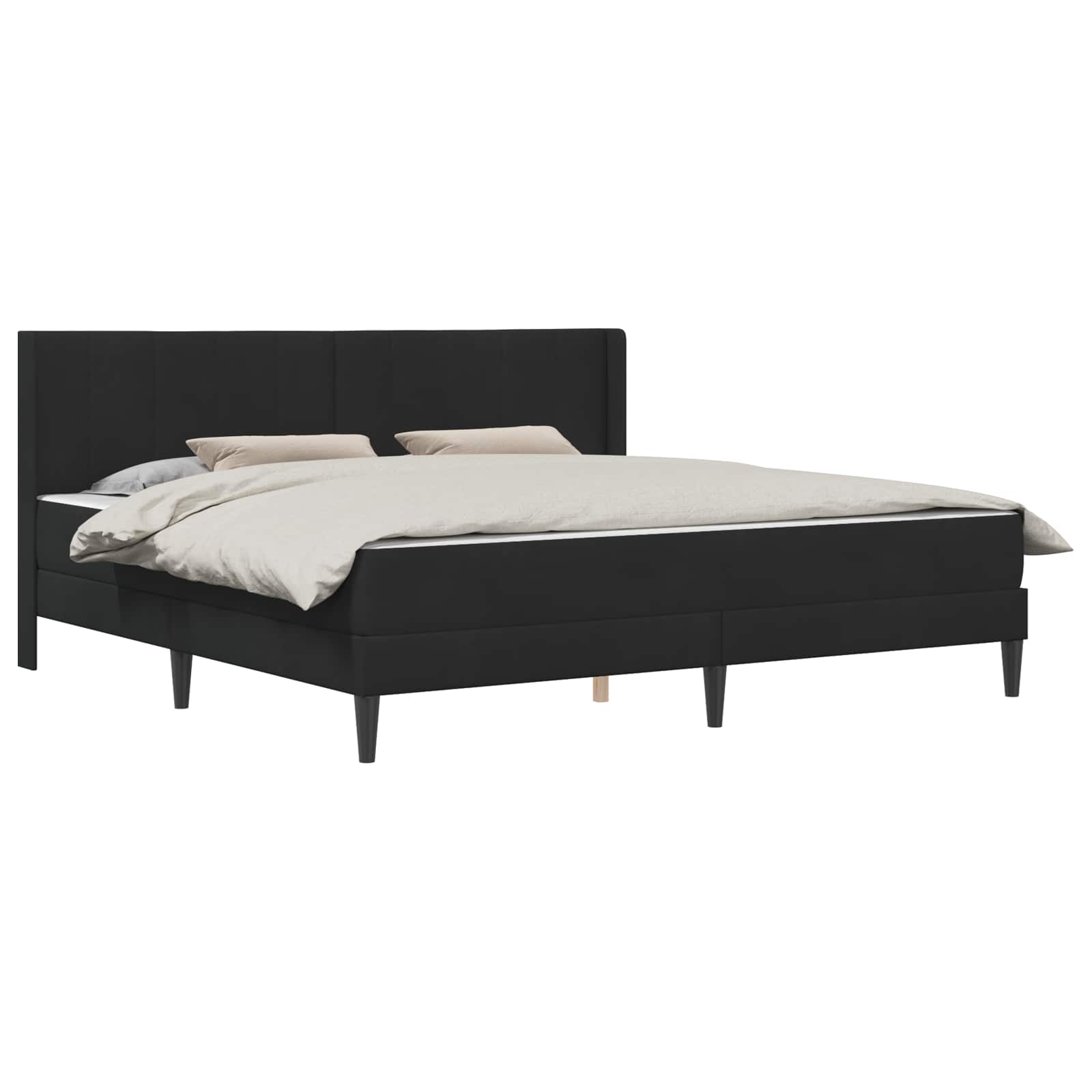 Lovos rėmas Juodas 200 x 200 cm Aksomas