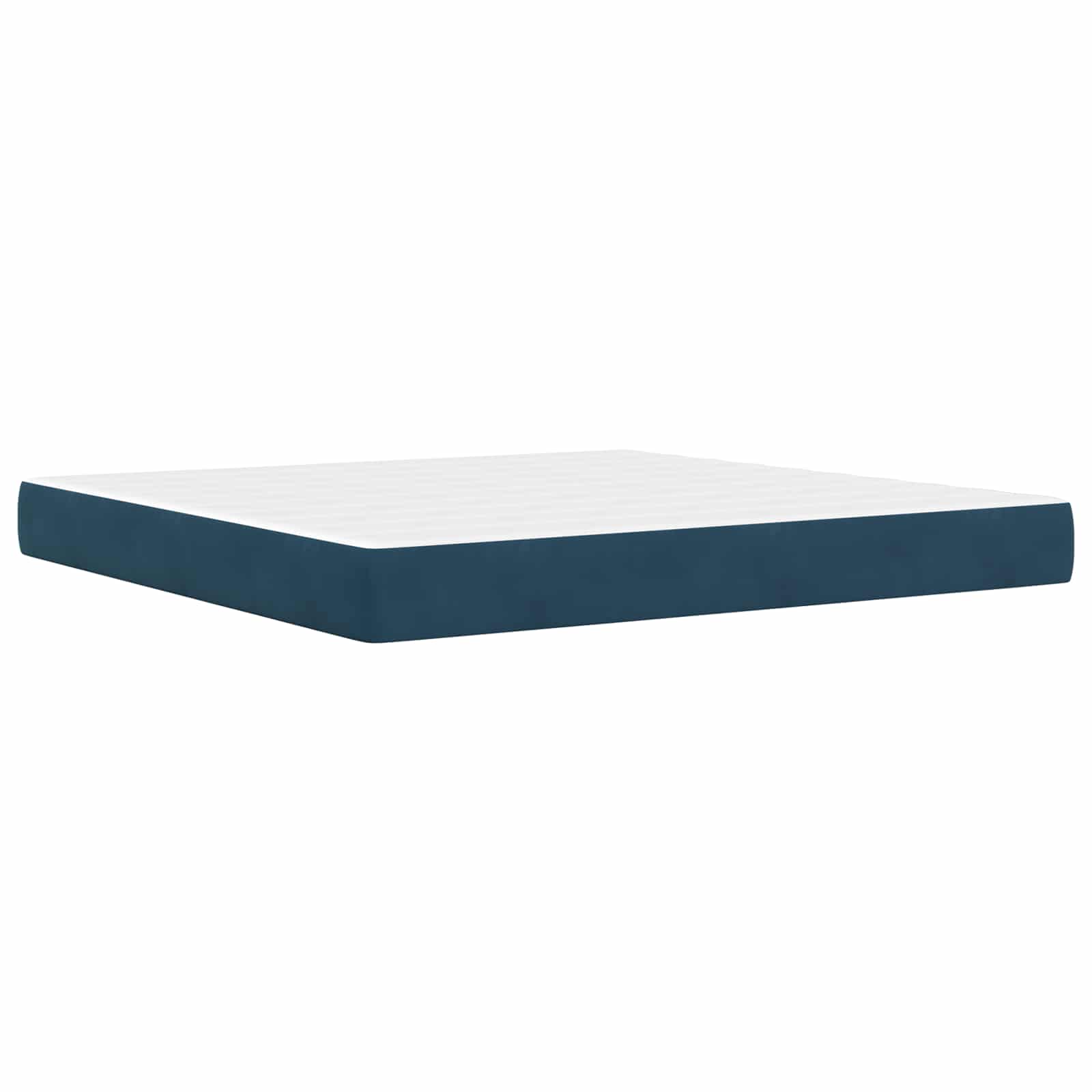 Bed frame with mattress with headboard 2 pcs Blue Velvet