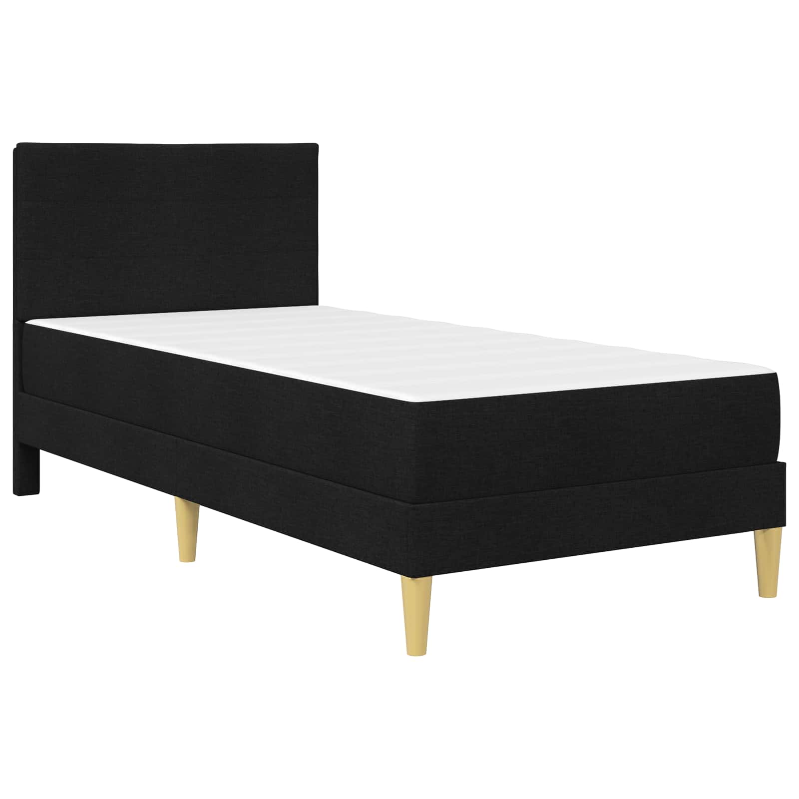 Bed frame Black 80 x 200 cm Polyester