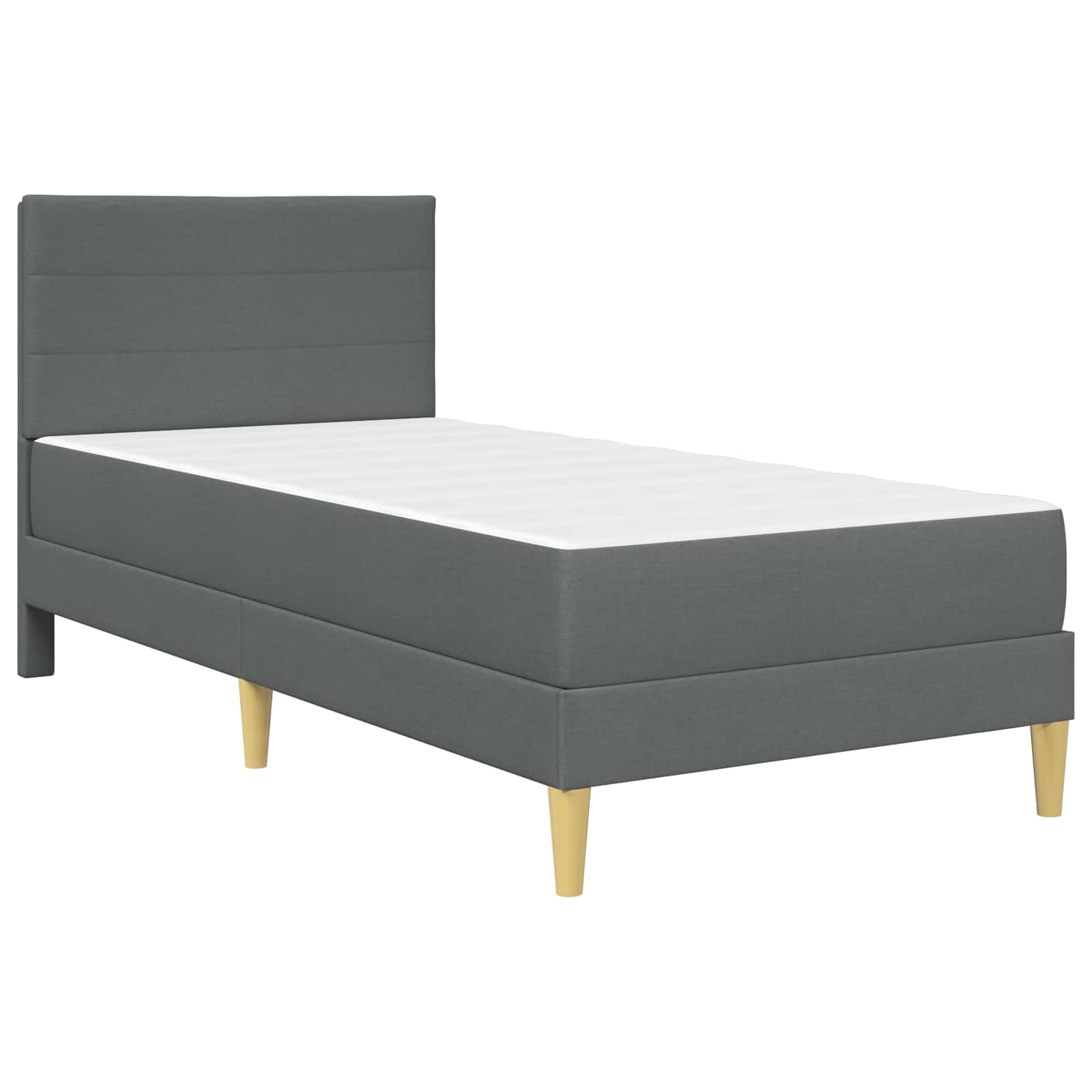 Bed frame Dark grey 90 x 200 cm Polyester