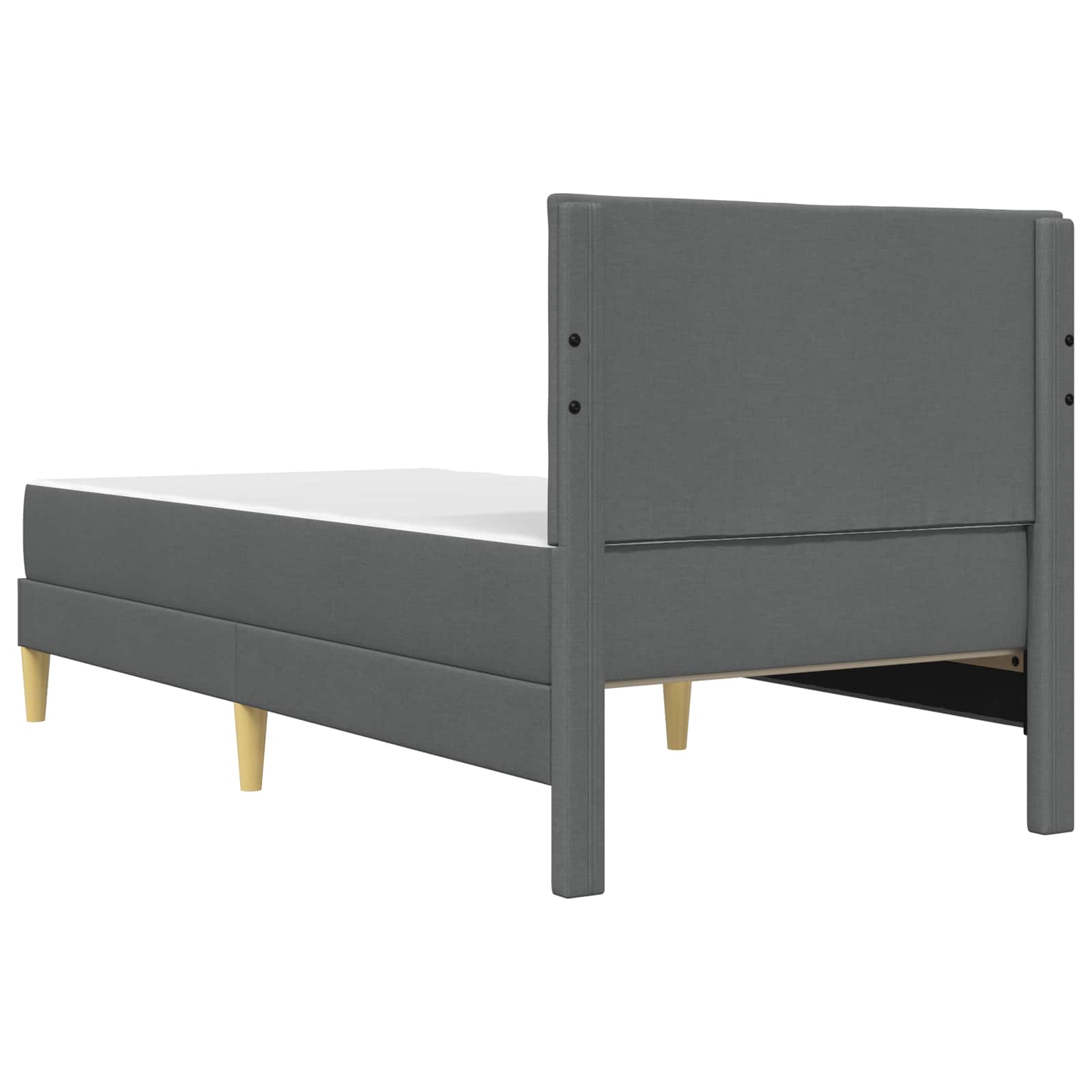 Bed frame Dark grey 90 x 200 cm Polyester