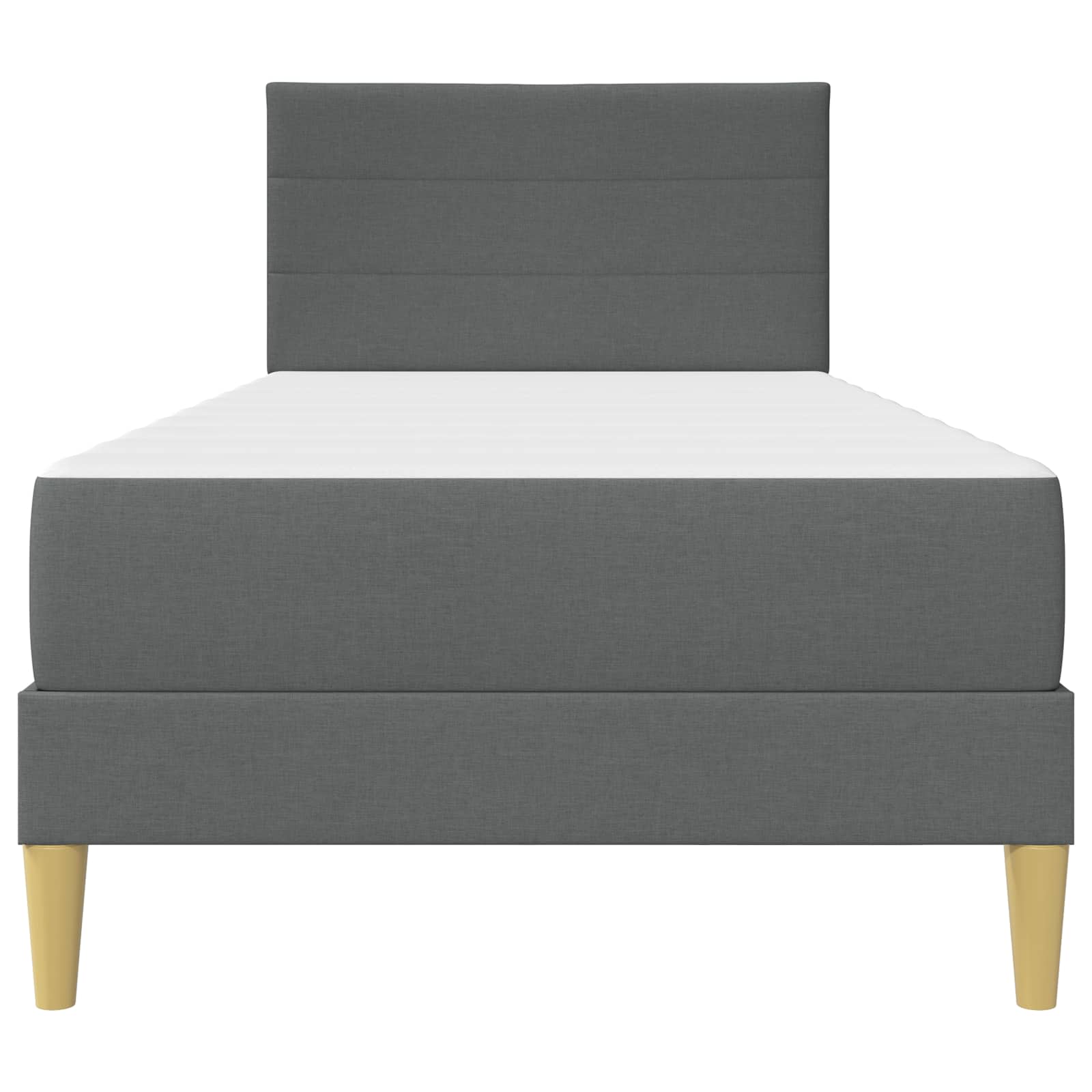 Bed frame Dark grey 90 x 200 cm Polyester
