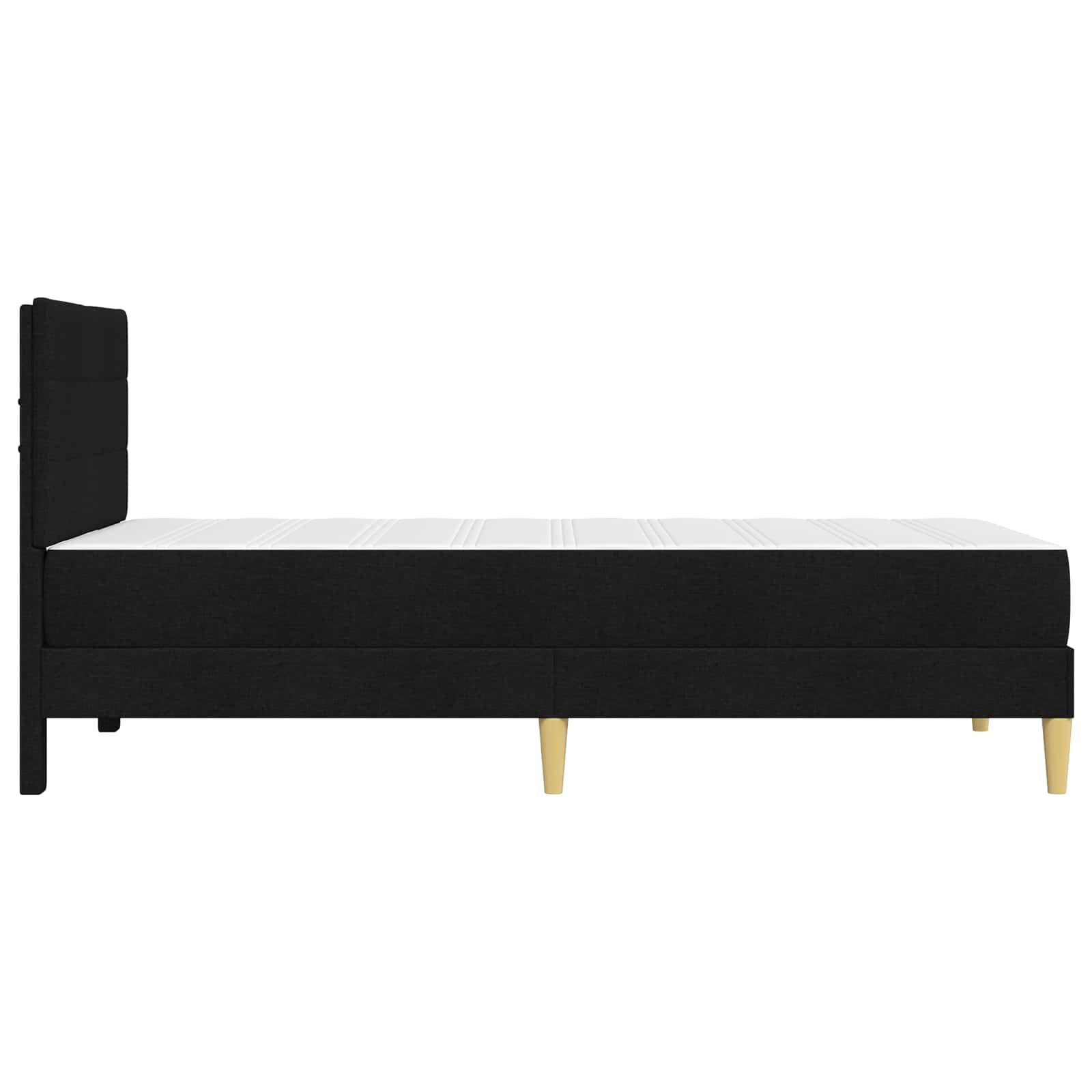 Gultas rāmis Melns 90 x 200 cm Poliesters