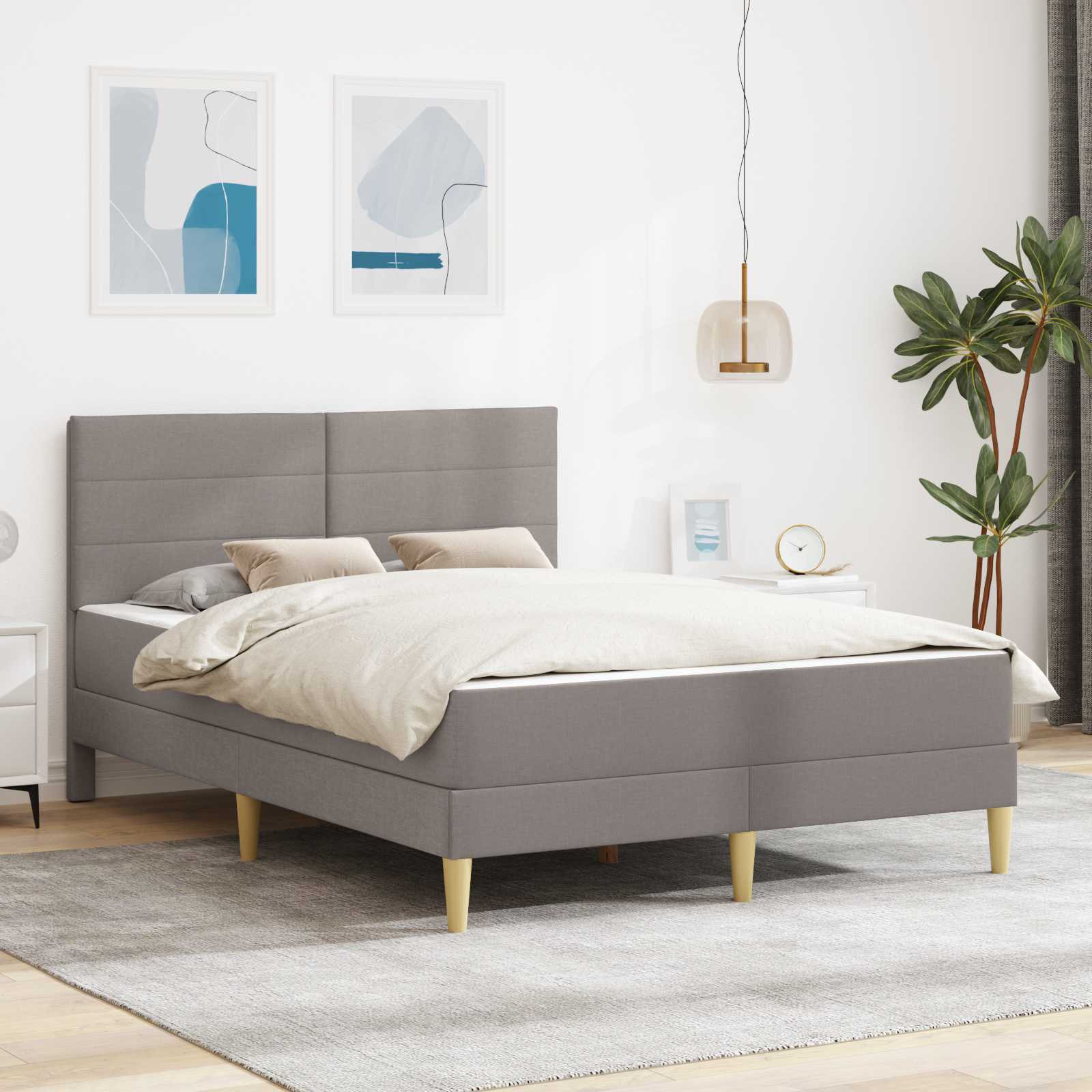 Lovos rėmas Taupe 120 x 190 cm Poliesteris
