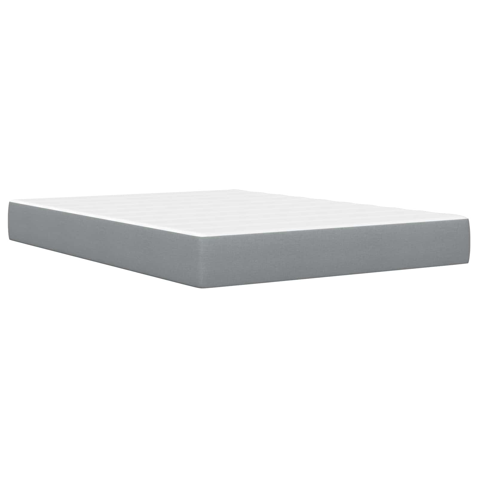 Bed frame Light gray 140 x 190 cm Polyester