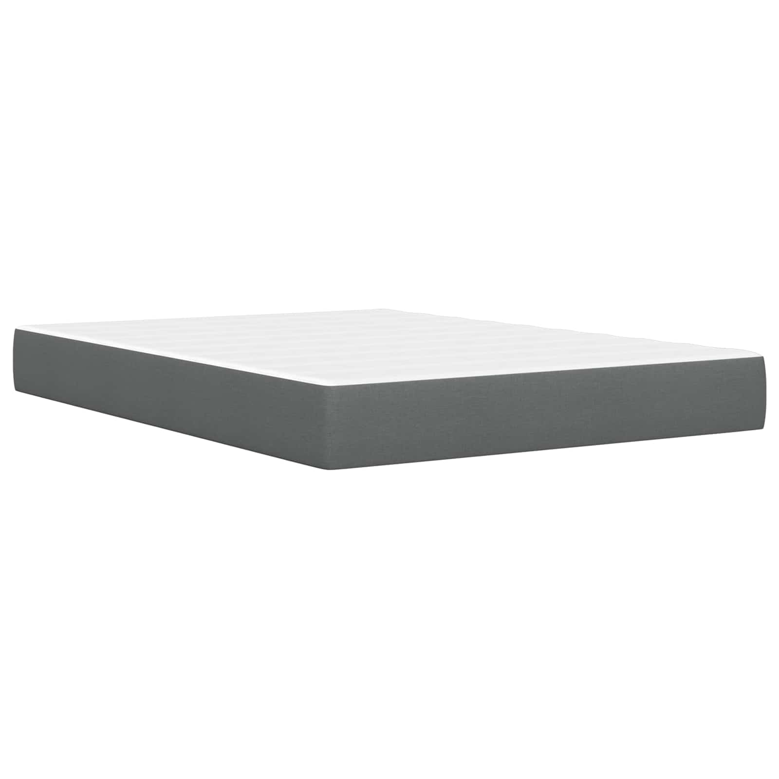 Bed frame Dark grey 140 x 200 cm Polyester