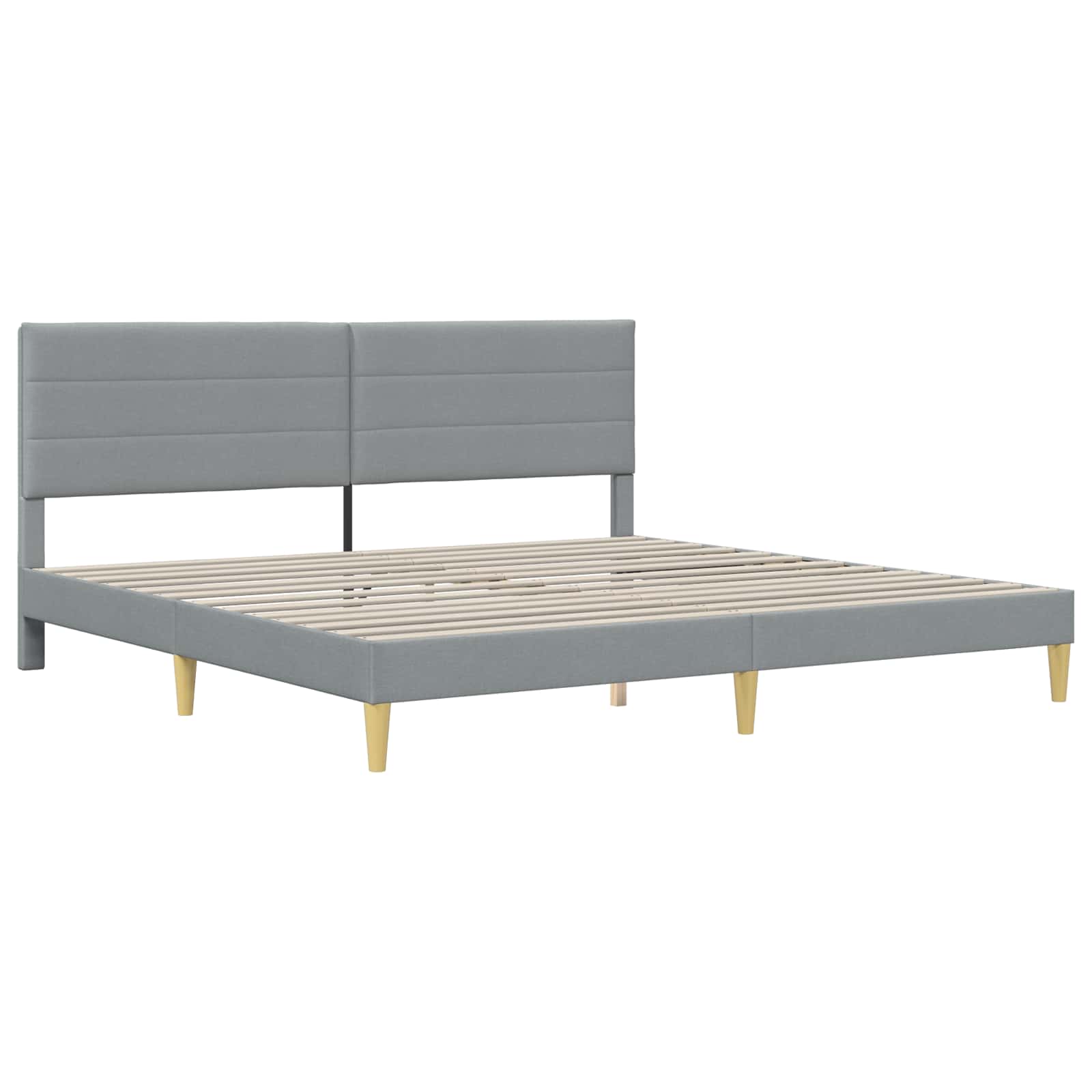 Lovos rėmas Šviesiai pilka 200 x 200 cm Poliesteris