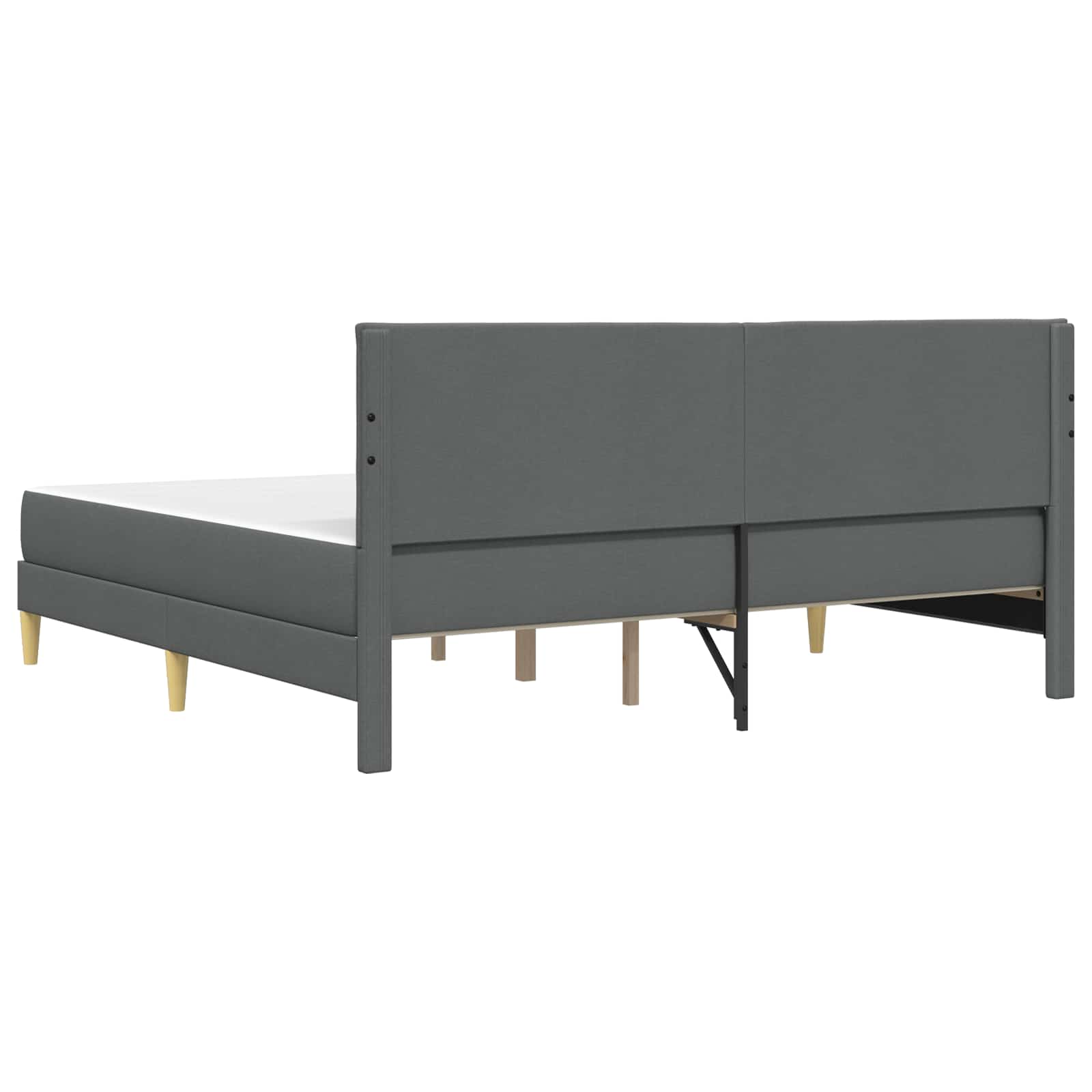 Lovos rėmas Tamsiai pilka 200 x 200 cm Poliesteris