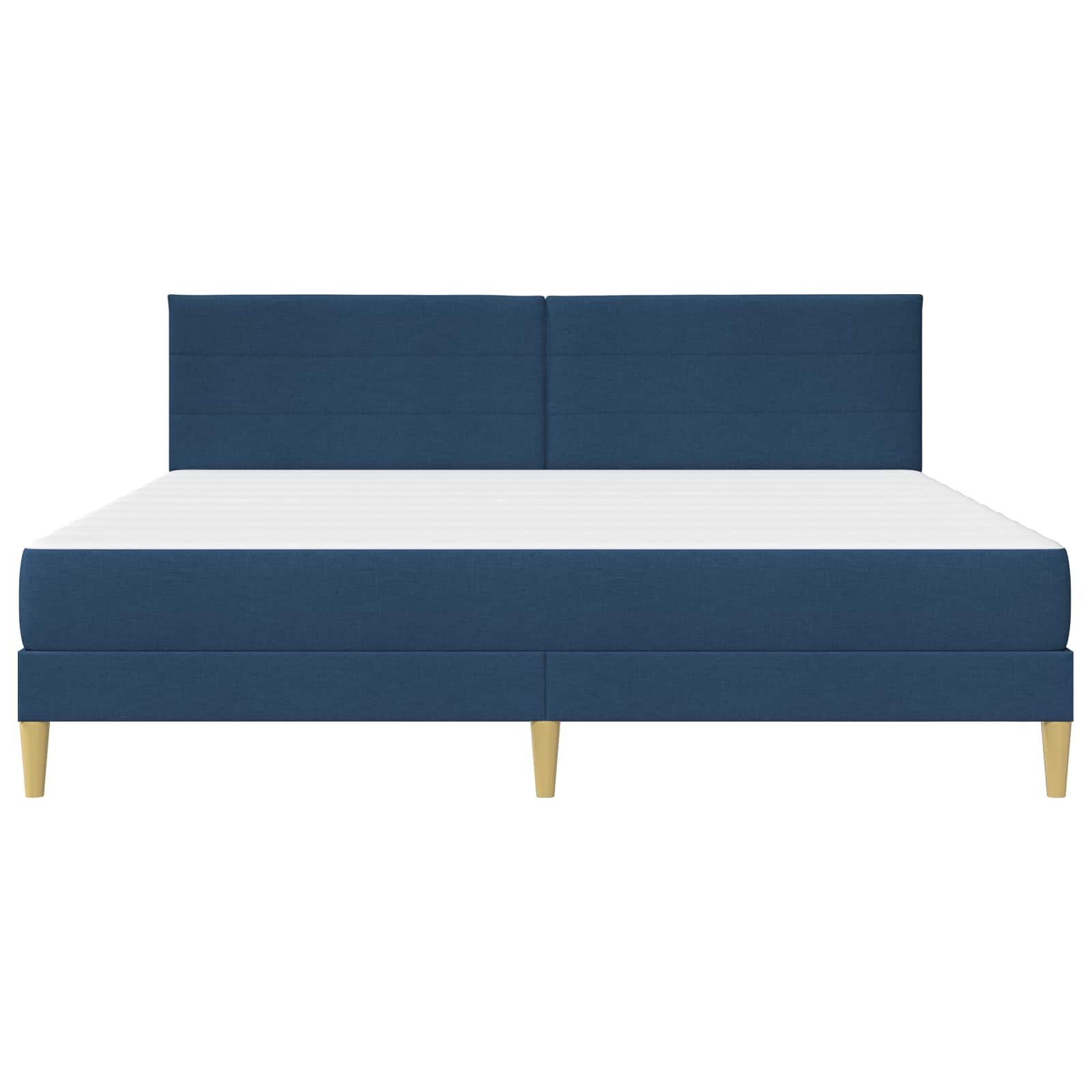 Bed Frame Blue 200 x 200 cm Polyester