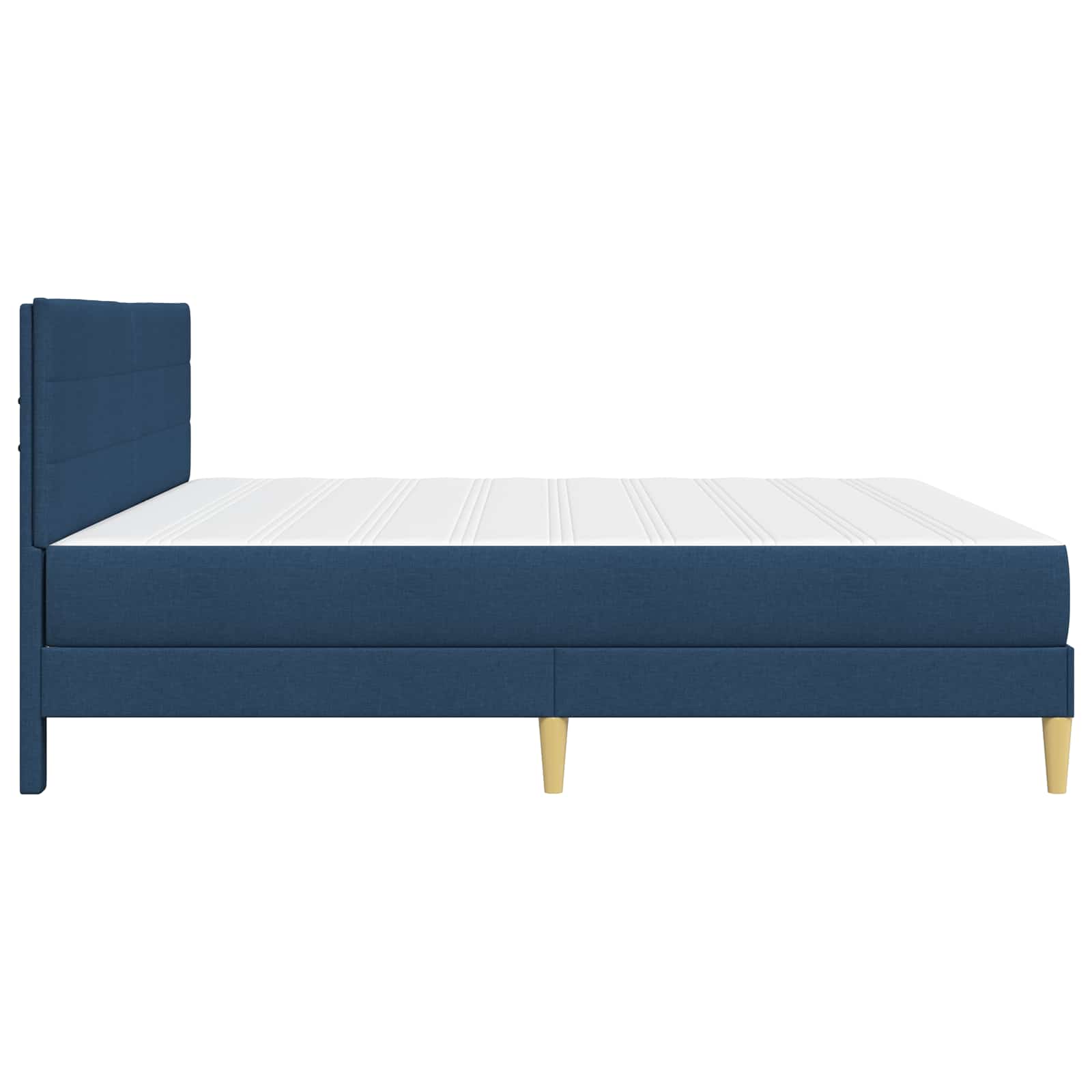 Bed Frame Blue 200 x 200 cm Polyester
