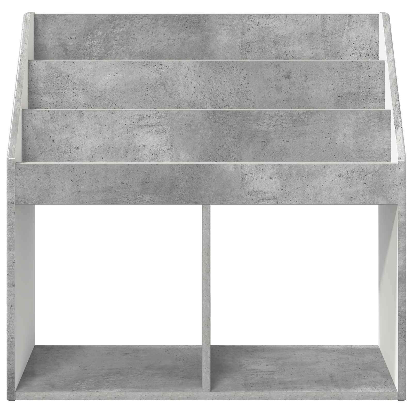 Bērnu grāmatu plaukts Betona pelēks 72,5 x 29,5 x 69 cm