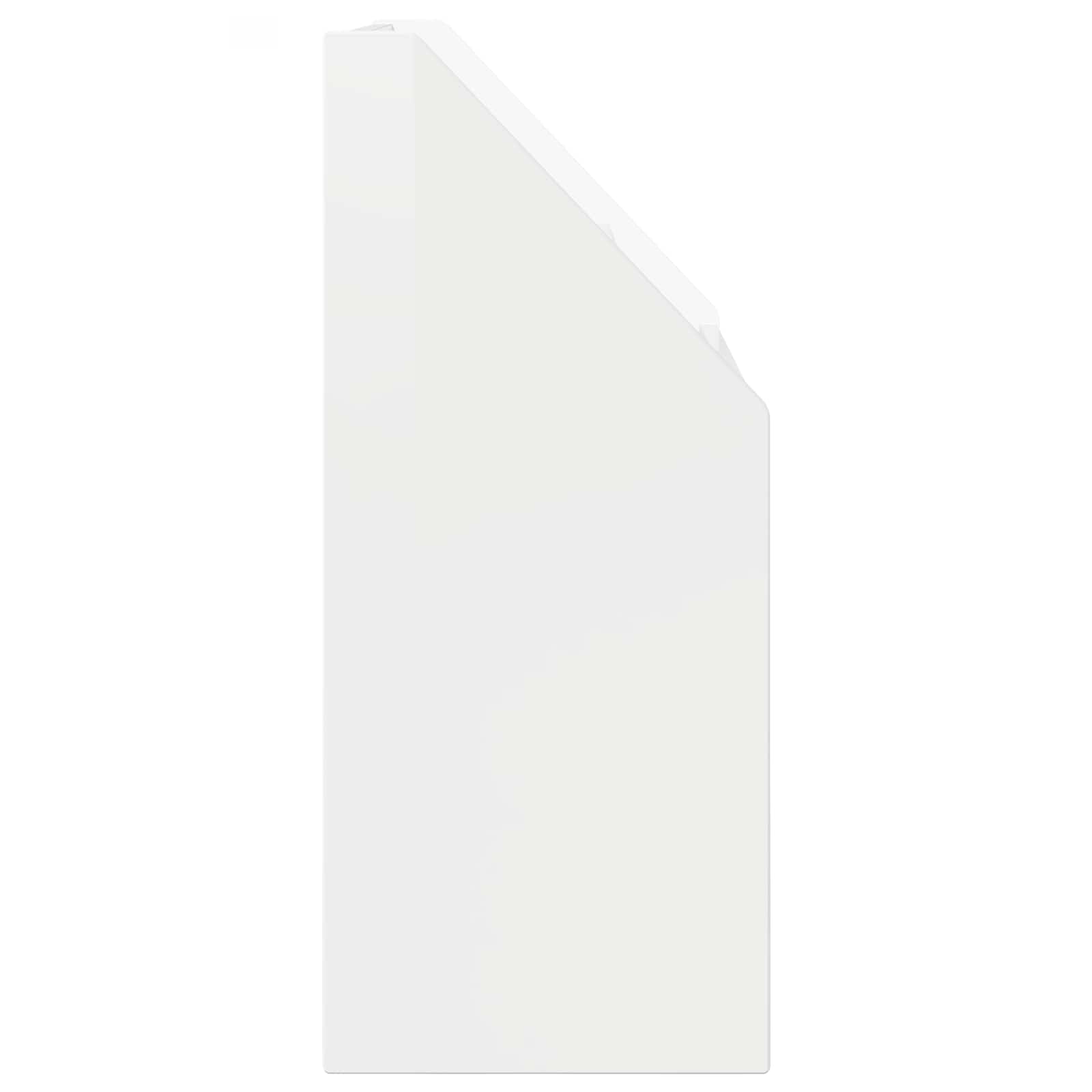 Vaikų knygų lentyna Aukštai blizganti balta 72,5 x 29,5 x 69 cm