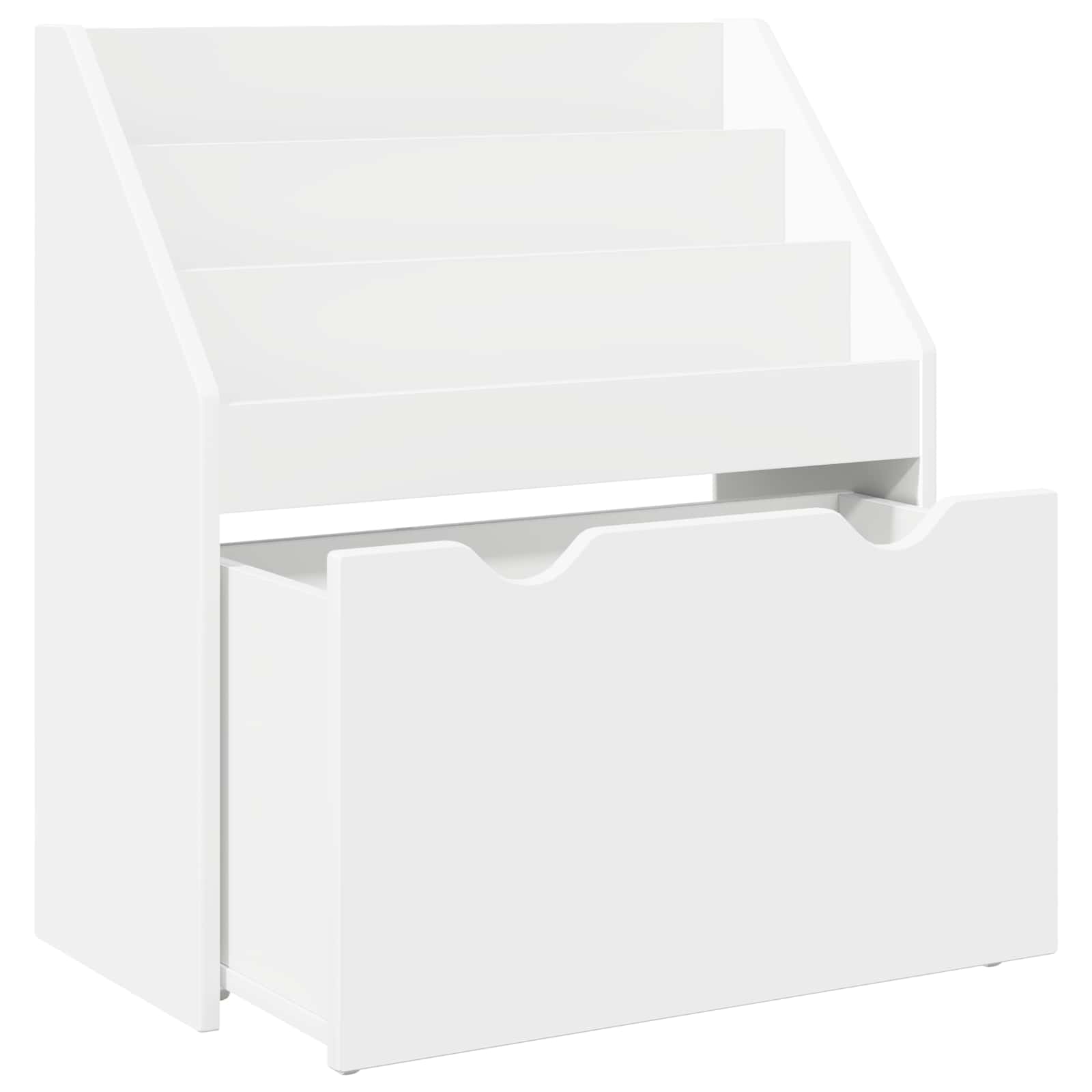 Kids Bookcase White 60 x 29.5 x 69 cm Engineered Wood