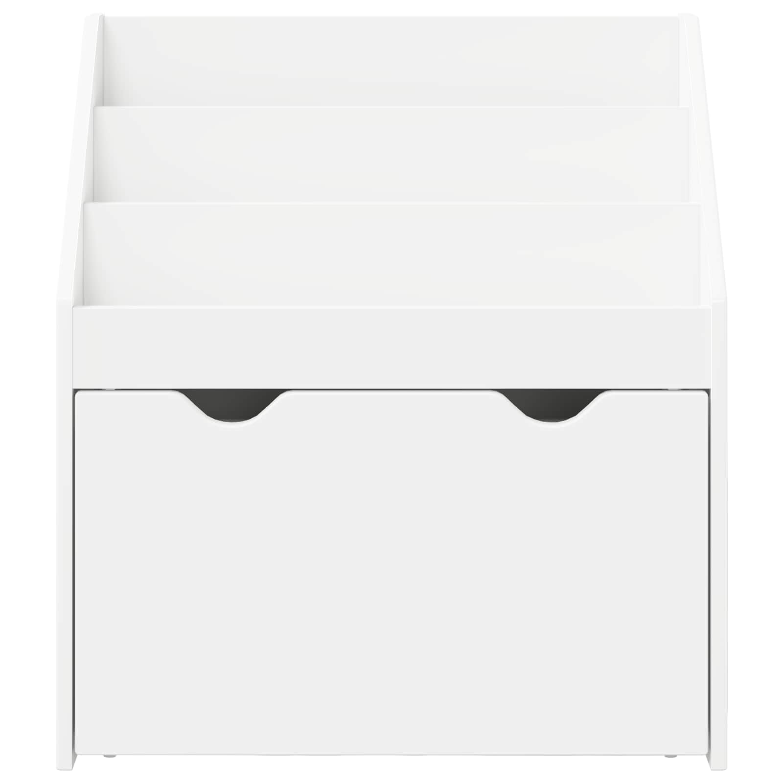 Kids Bookcase White 60 x 29.5 x 69 cm Engineered Wood