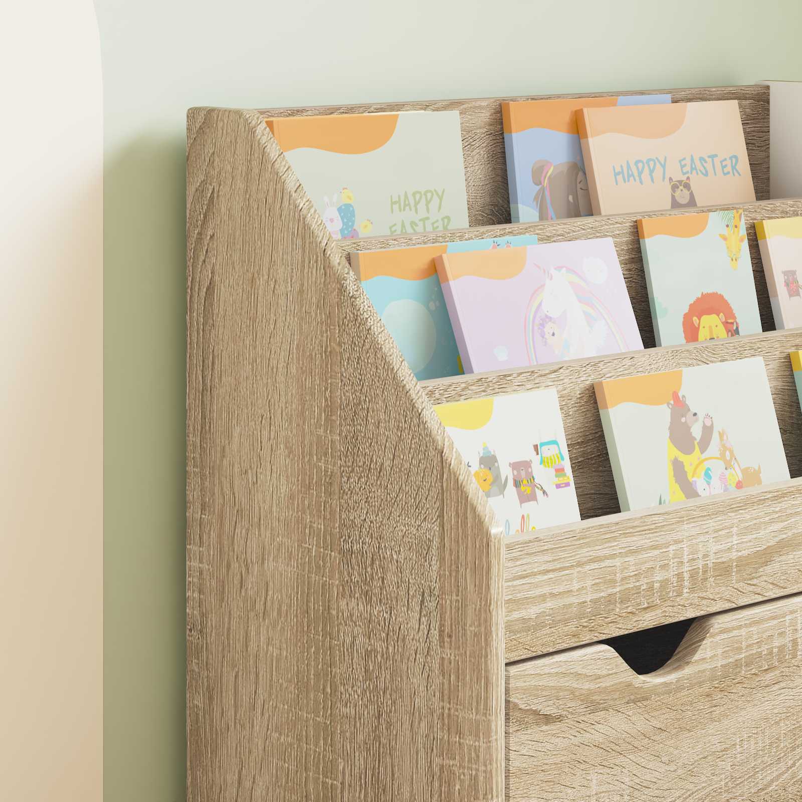 Children's Bookcase with Drawer Sonoma Oak 60 x 29.5 x 69 cm