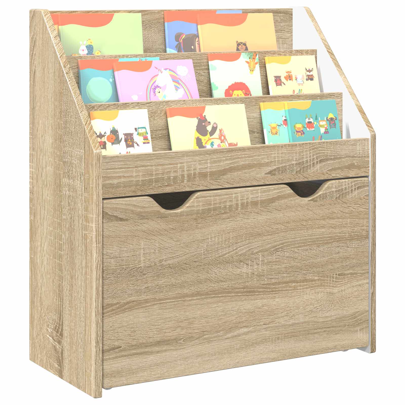 Children's Bookcase with Drawer Sonoma Oak 60 x 29.5 x 69 cm