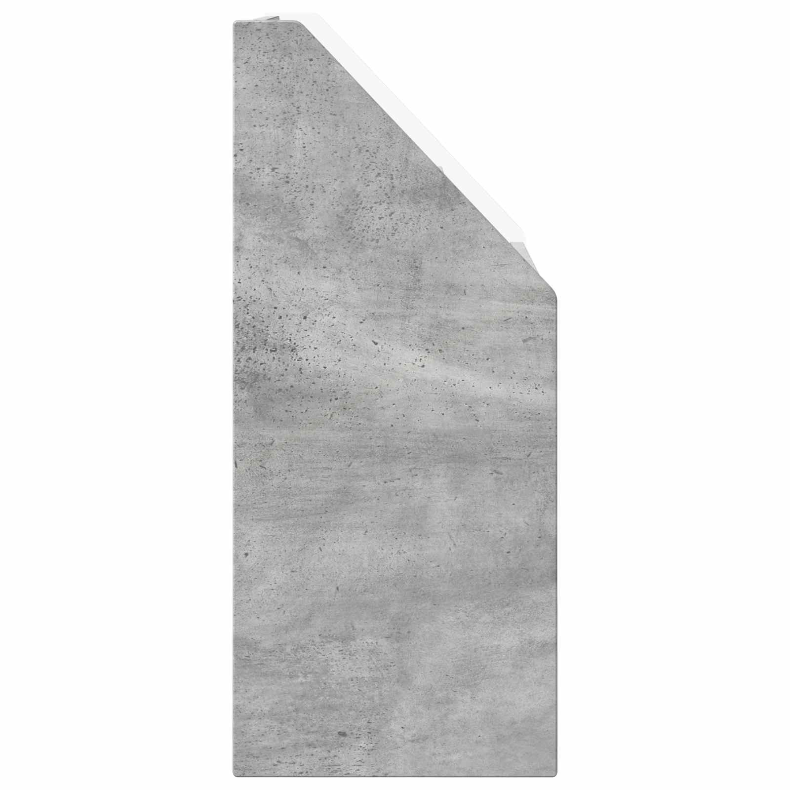 Vaikų knygų lentyna su stalčių Betono pilka 60 x 29,5 x 69 cm