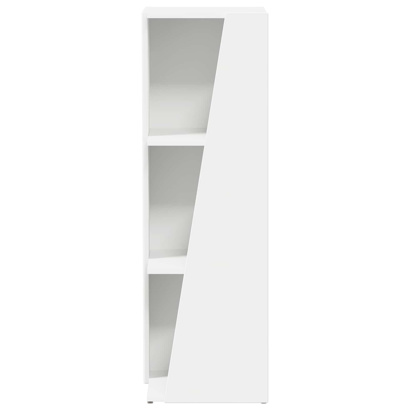 Side shelf White 33 x 32 x 100.5 cm Engineered wood