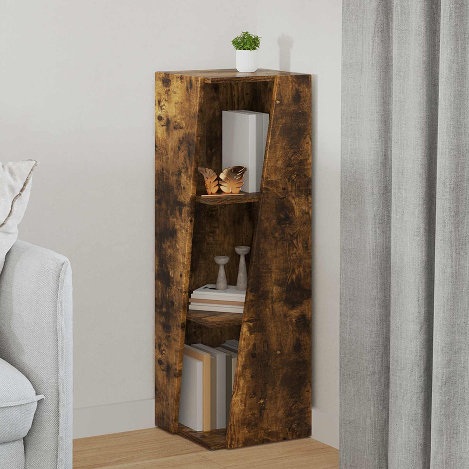 Sideboard Smoked oak 33 x 32 x 100.5 cm