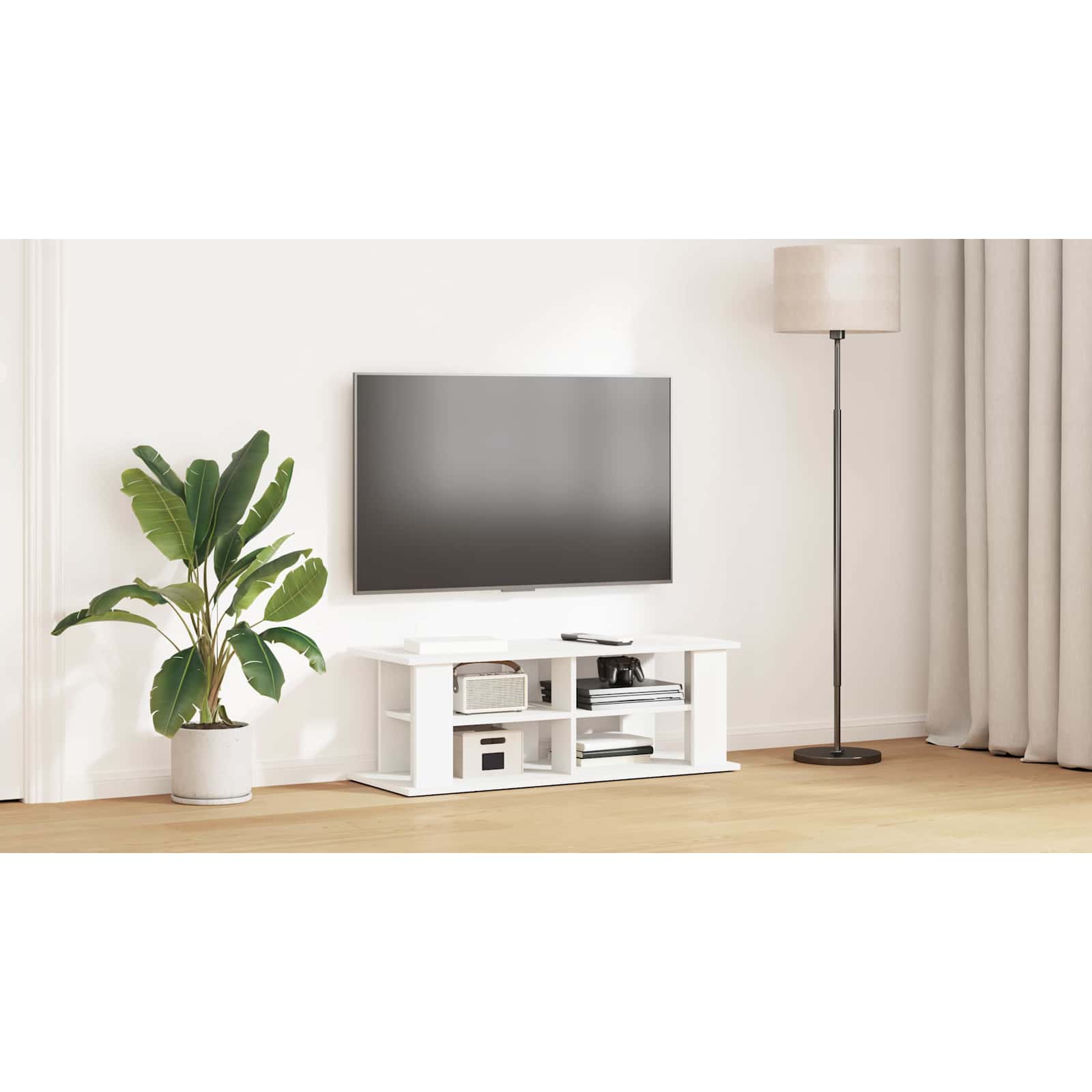Televizora statīvs Balts 96 x 35 x 33,5 cm