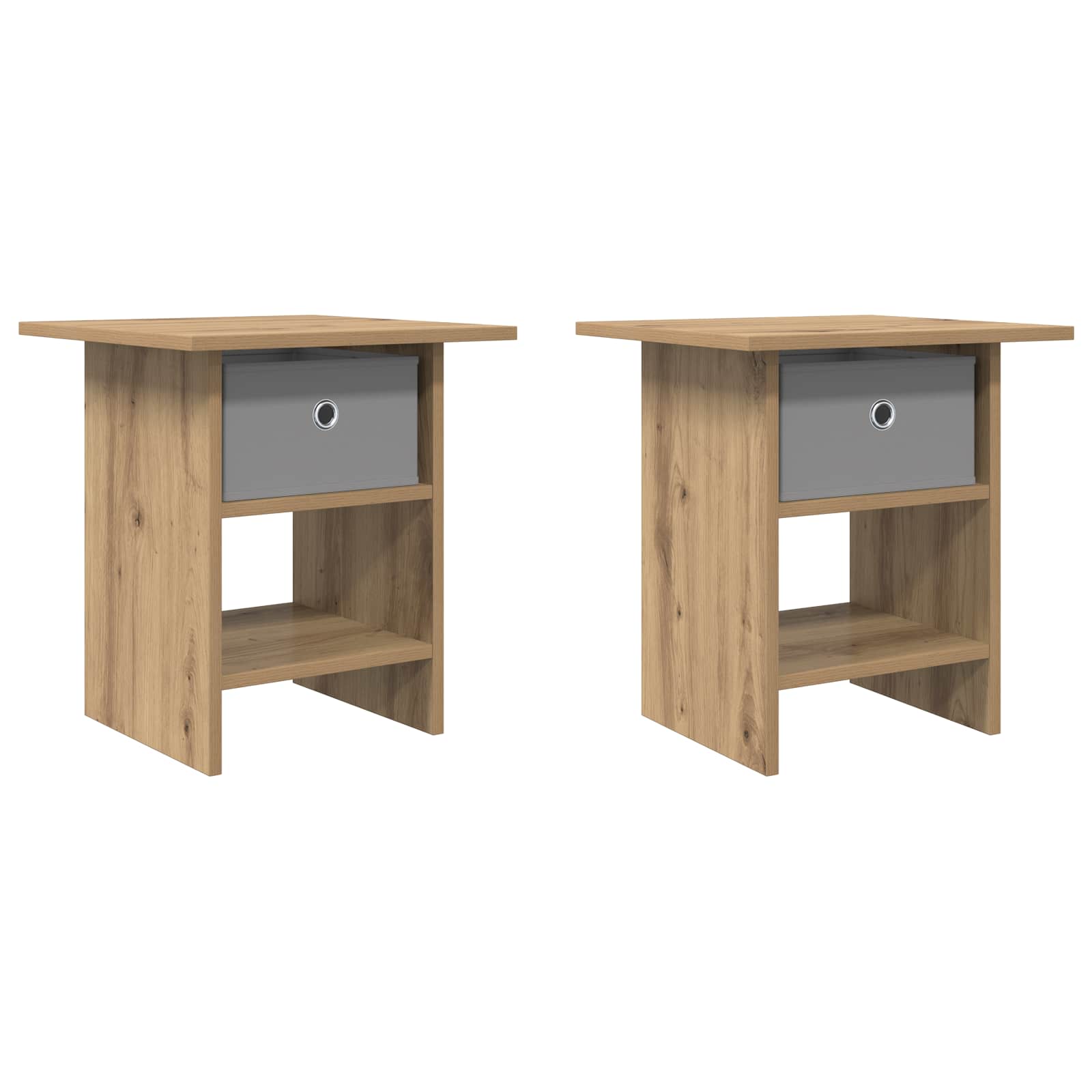 Naktinis staliukas 2 pcs Amatininkų ąžuolas 41 x 40 x 45 cm