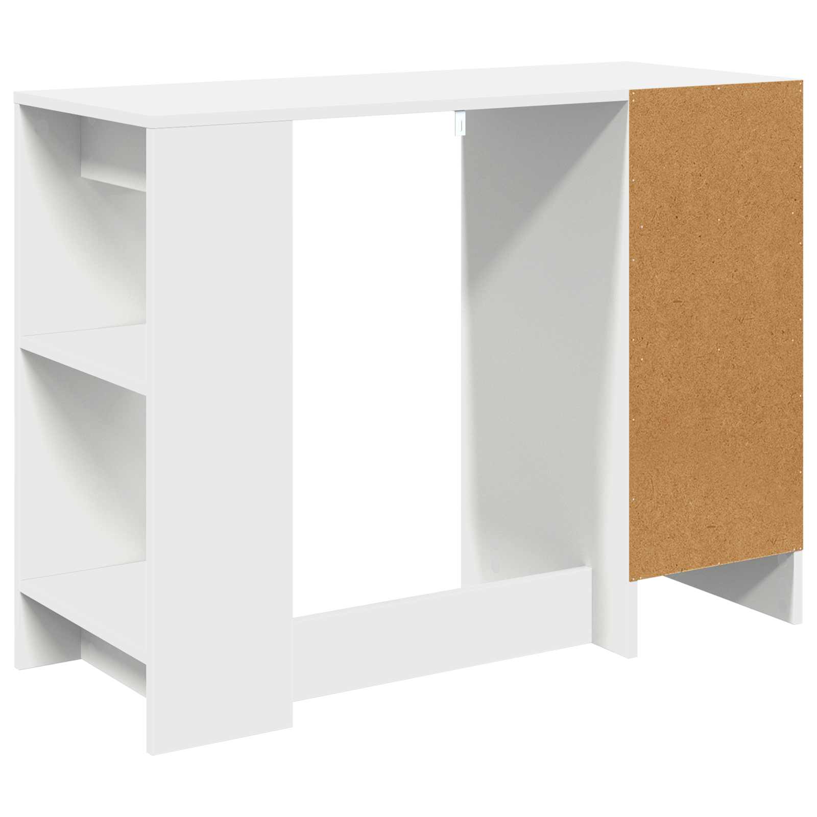 Galds ar atvilktnēm Balts 100 x 40 x 75 cm Apstrādāta koksne