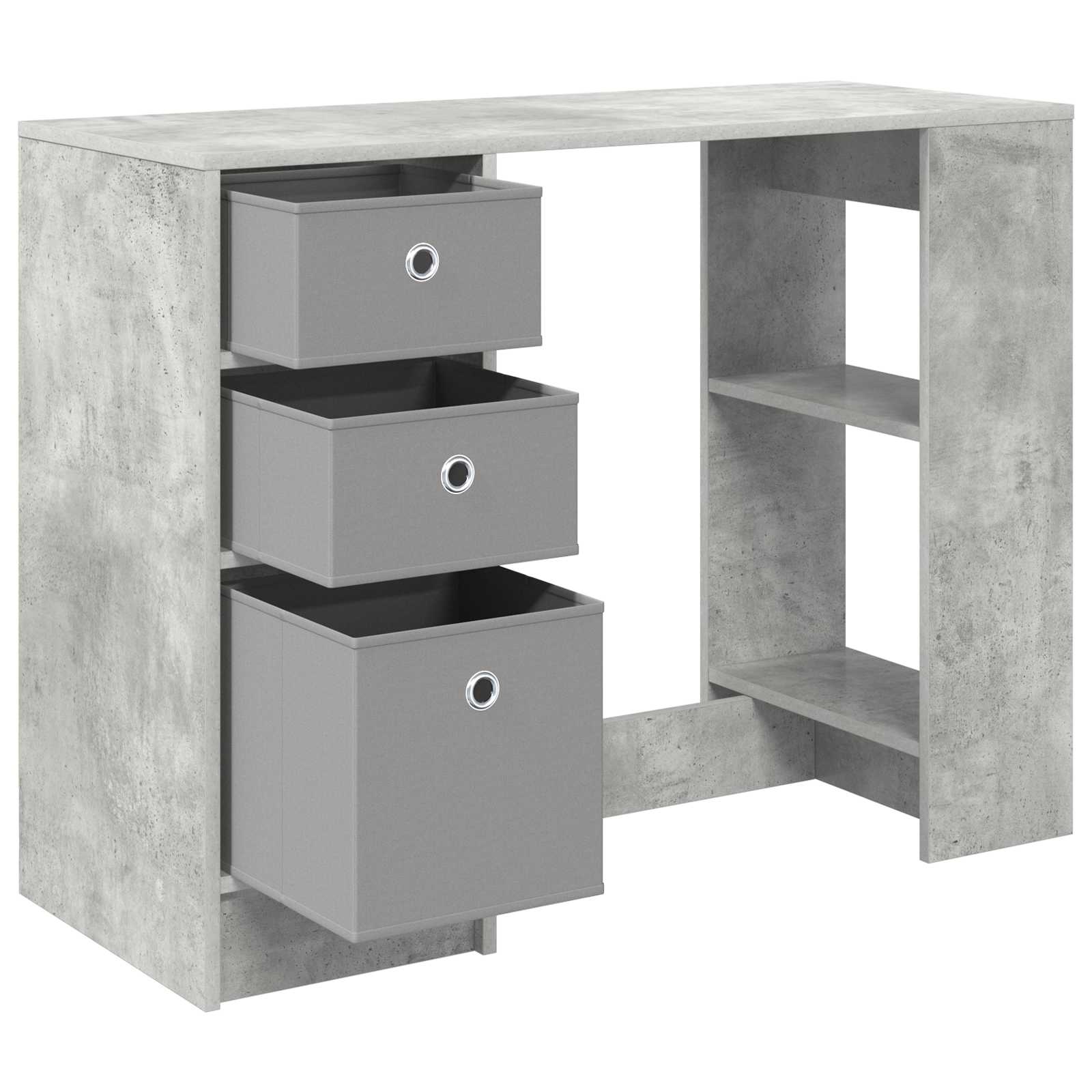 Stalas Betono pilka 100 x 40 x 75 cm Apdirbta mediena