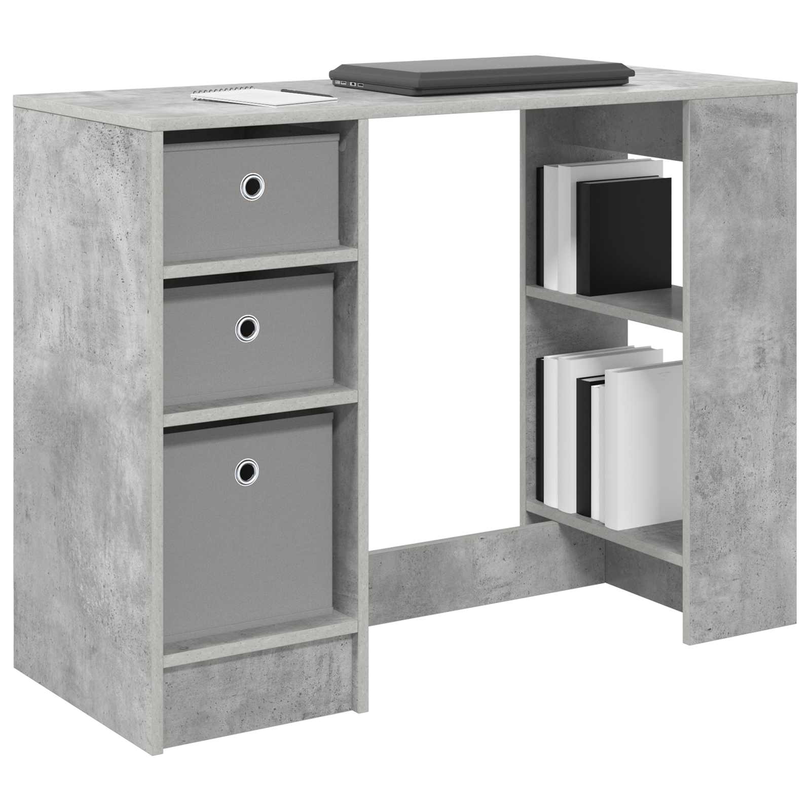 Stalas Betono pilka 100 x 40 x 75 cm Apdirbta mediena