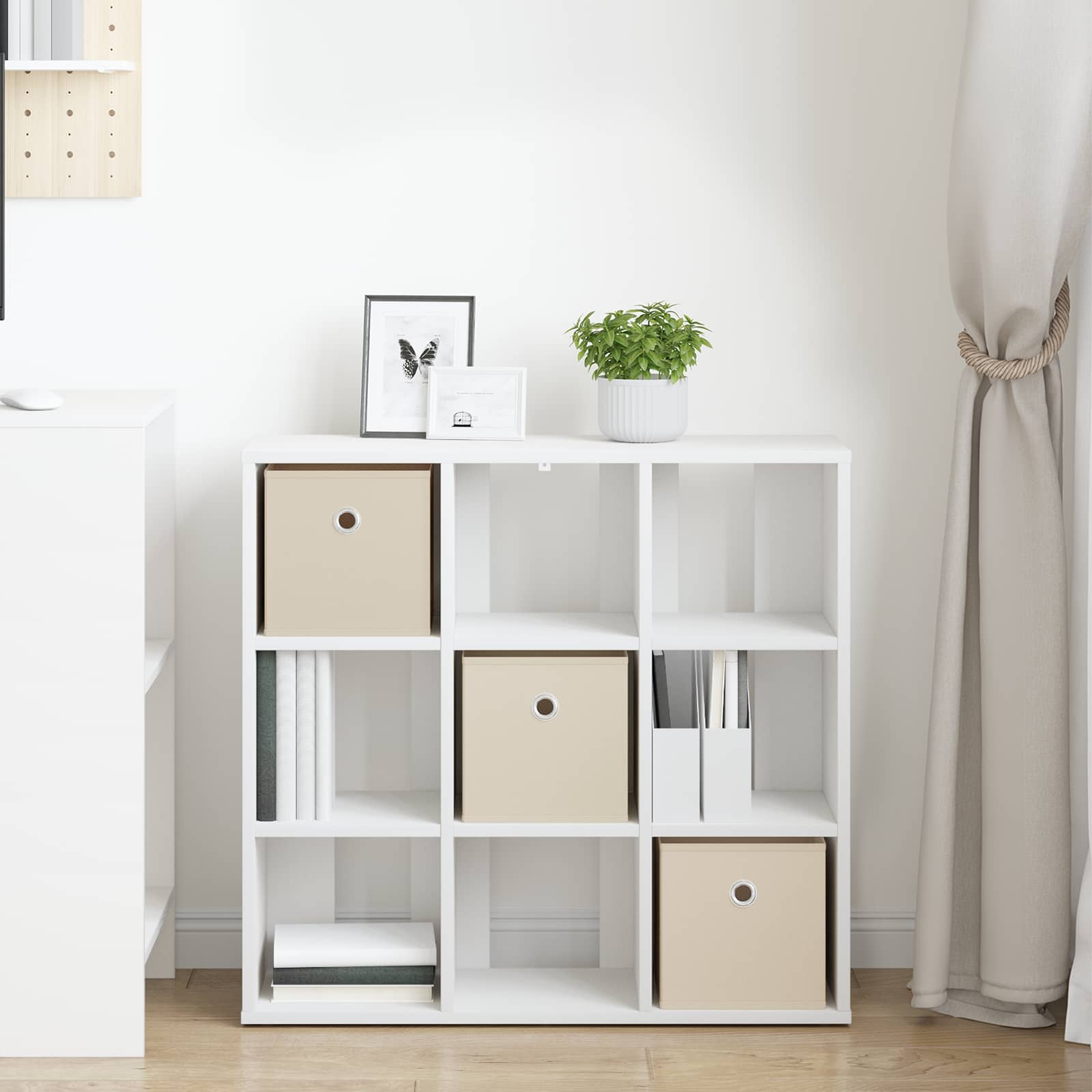 Kabalas su stalčių Balta 73,5 x 24 x 69,5 cm