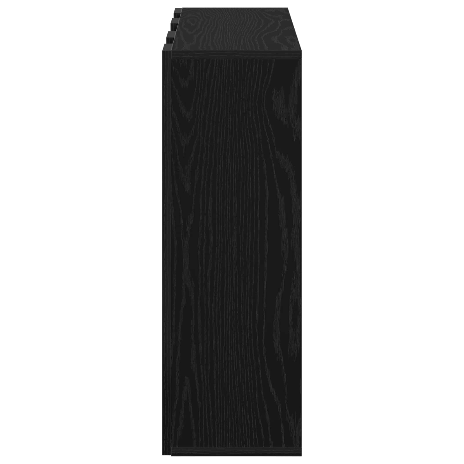 Konsole ar atvilktnēm, melns ozols, 73,5 x 24 x 69,5 cm
