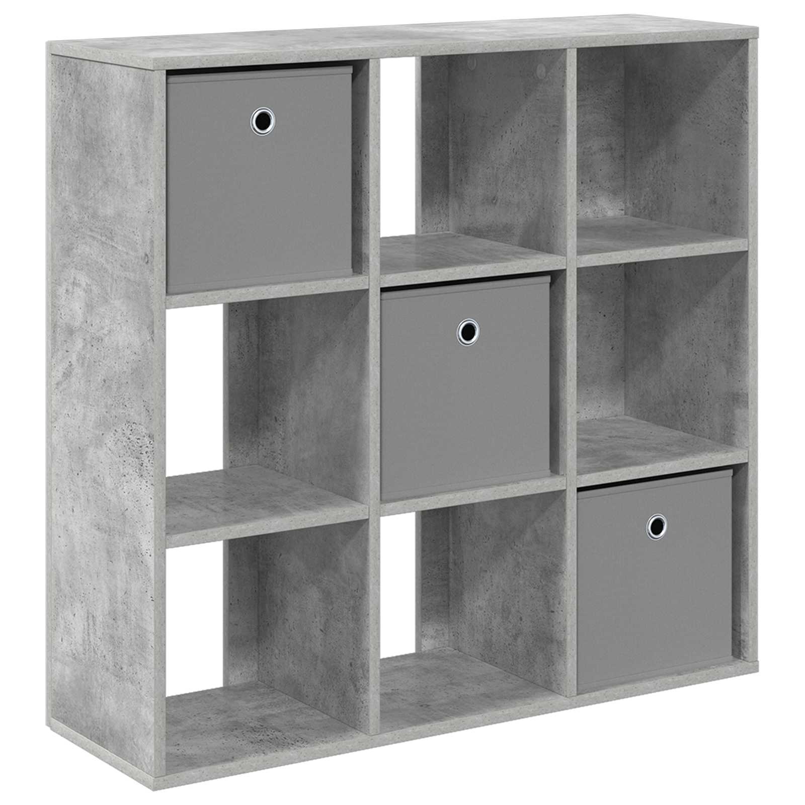 Kumode ar atvilktnēm Betona pelēka 88,5 x 29 x 84,5 cm