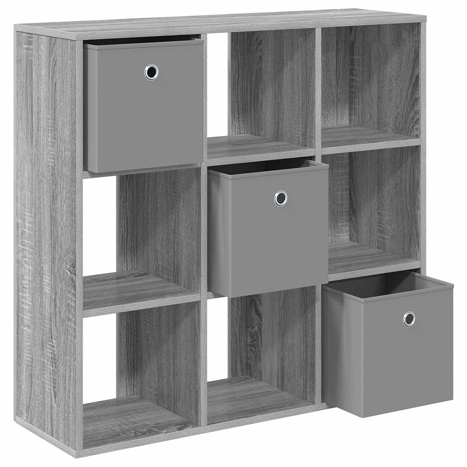 Kumode ar atvilktnēm Pelēka Sonoma 88,5 x 29 x 84,5 cm