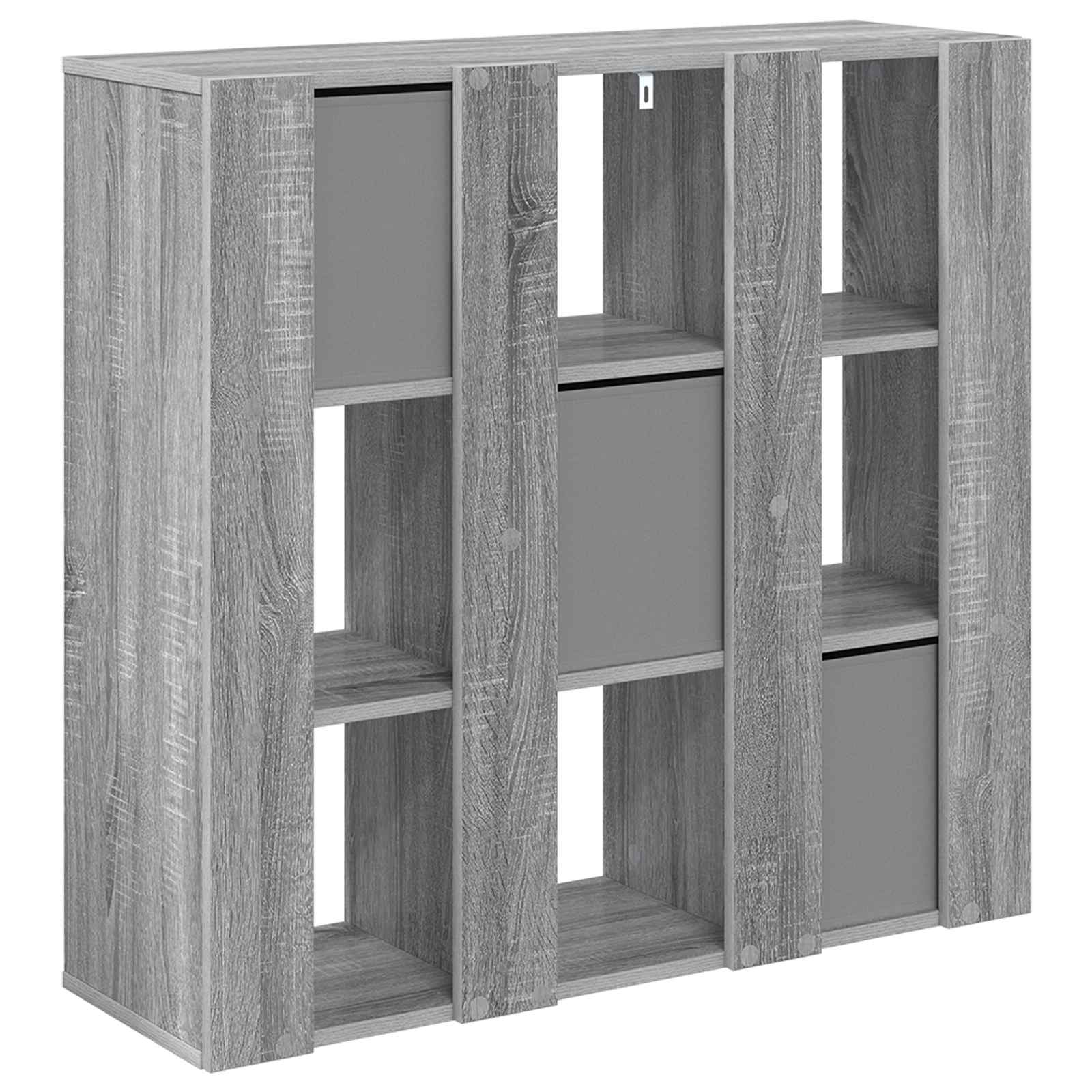 Kumode ar atvilktnēm Pelēka Sonoma 88,5 x 29 x 84,5 cm