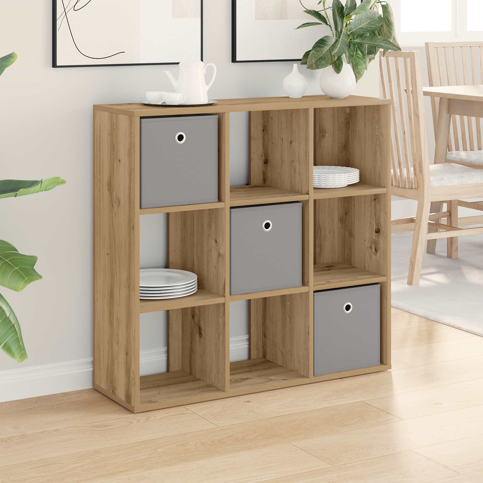 Kumode ar atvilktnēm Amatininkų ozols 88,5 x 29 x 84,5 cm