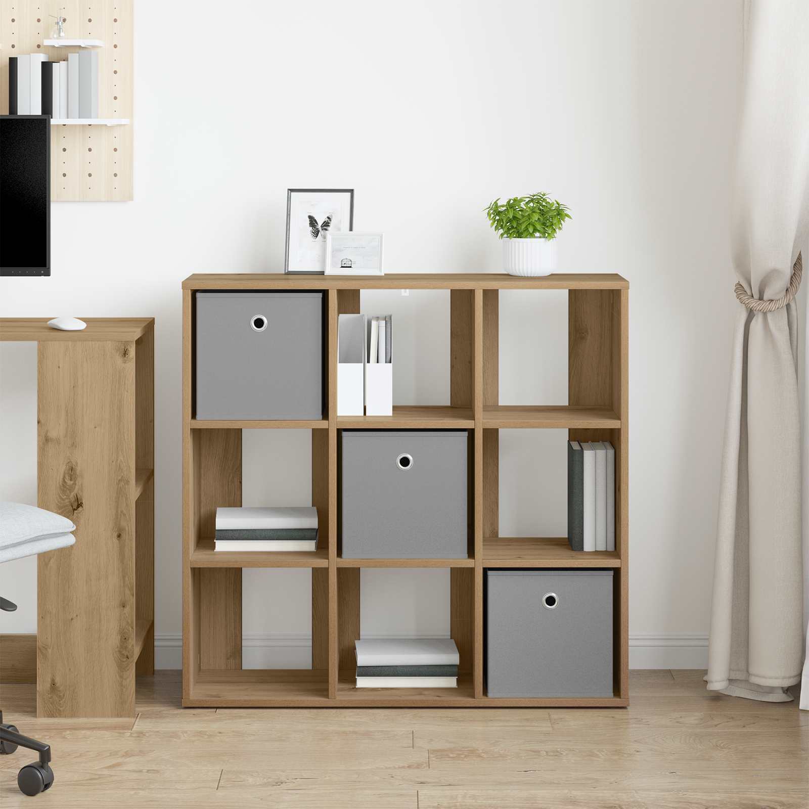 Kumode ar atvilktnēm Amatininkų ozols 88,5 x 29 x 84,5 cm