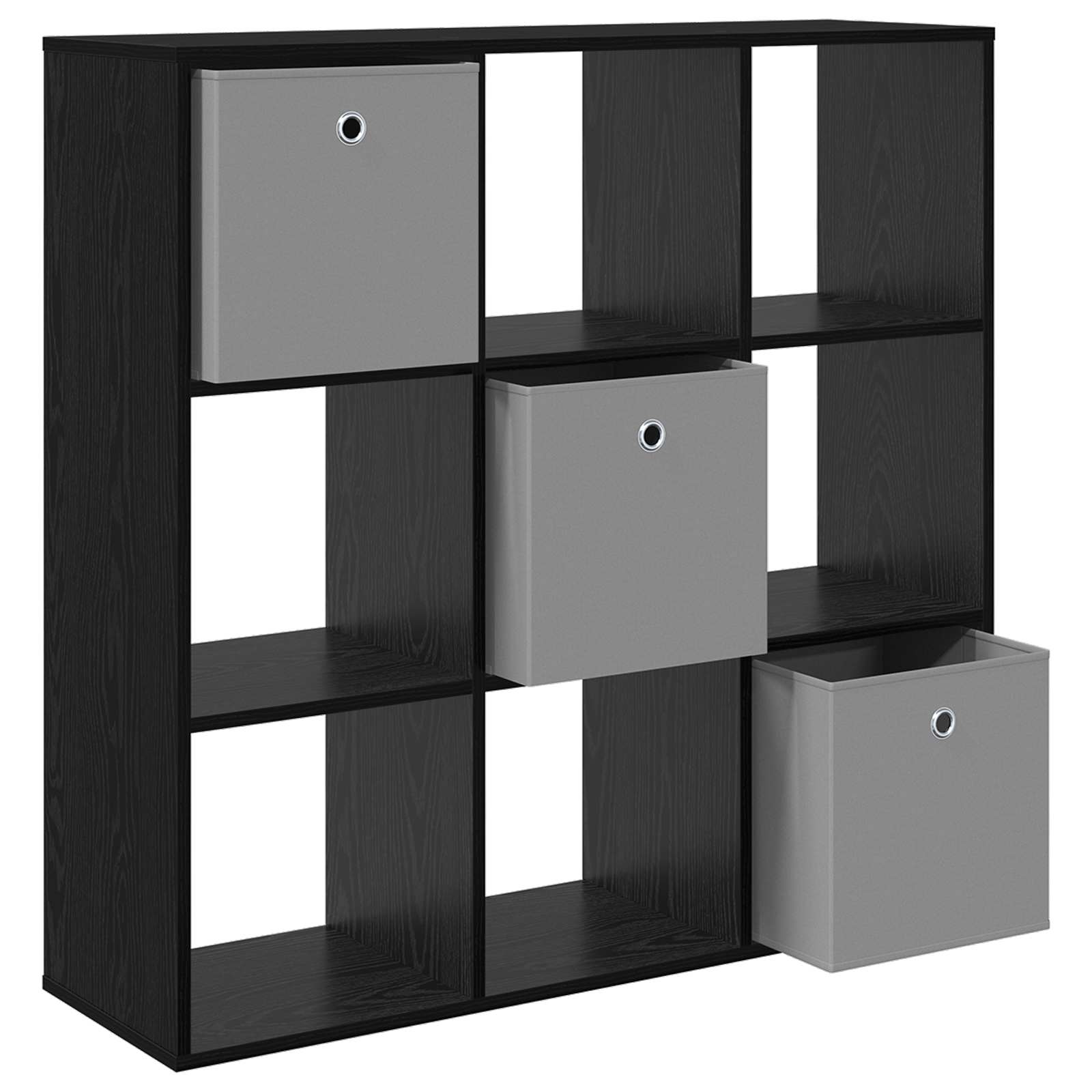Kumode ar atvilktnēm Melns ozols 102 x 31 x 99,5 cm
