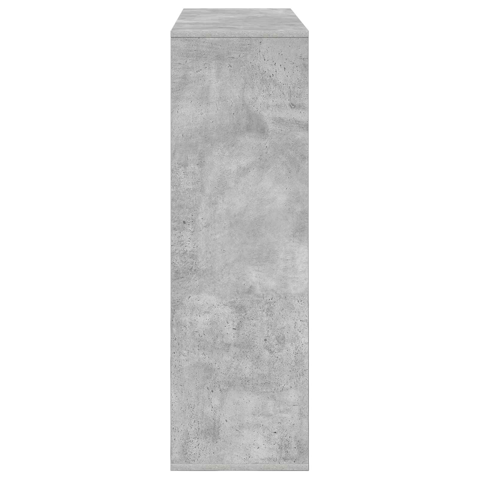 Kumode ar atvilktnēm, betona pelēka, 102 x 31 x 99,5 cm