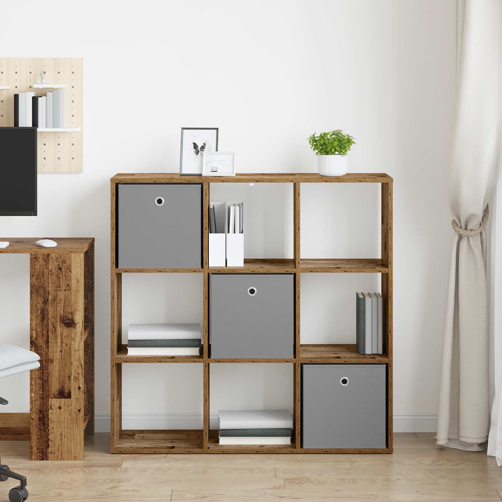 Konsole galds ar atvilktnēm, veca koka, 102 x 31 x 99,5 cm