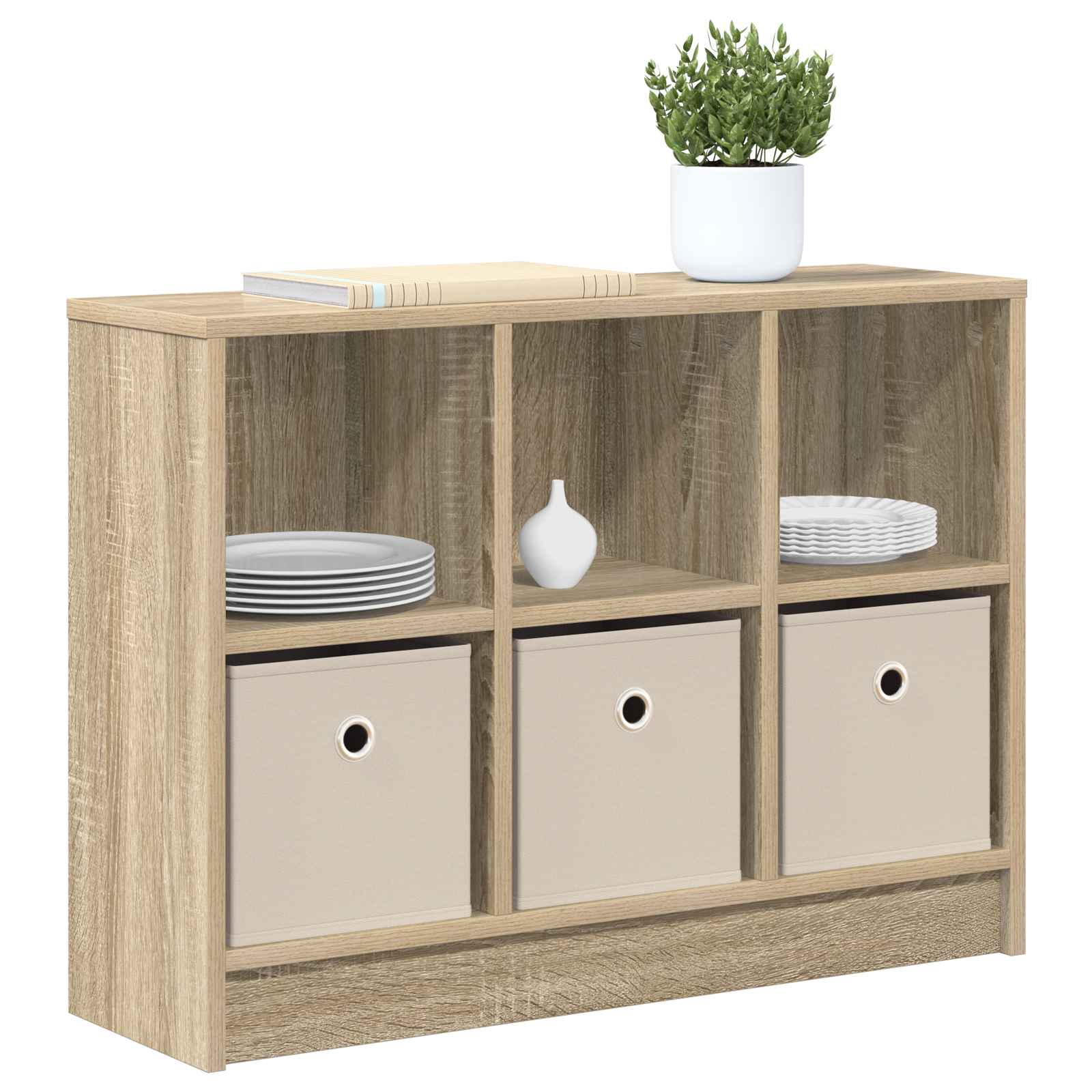 Kumode ar atvilktnēm ozols Sonoma 73,5 x 22,5 x 53,5 cm