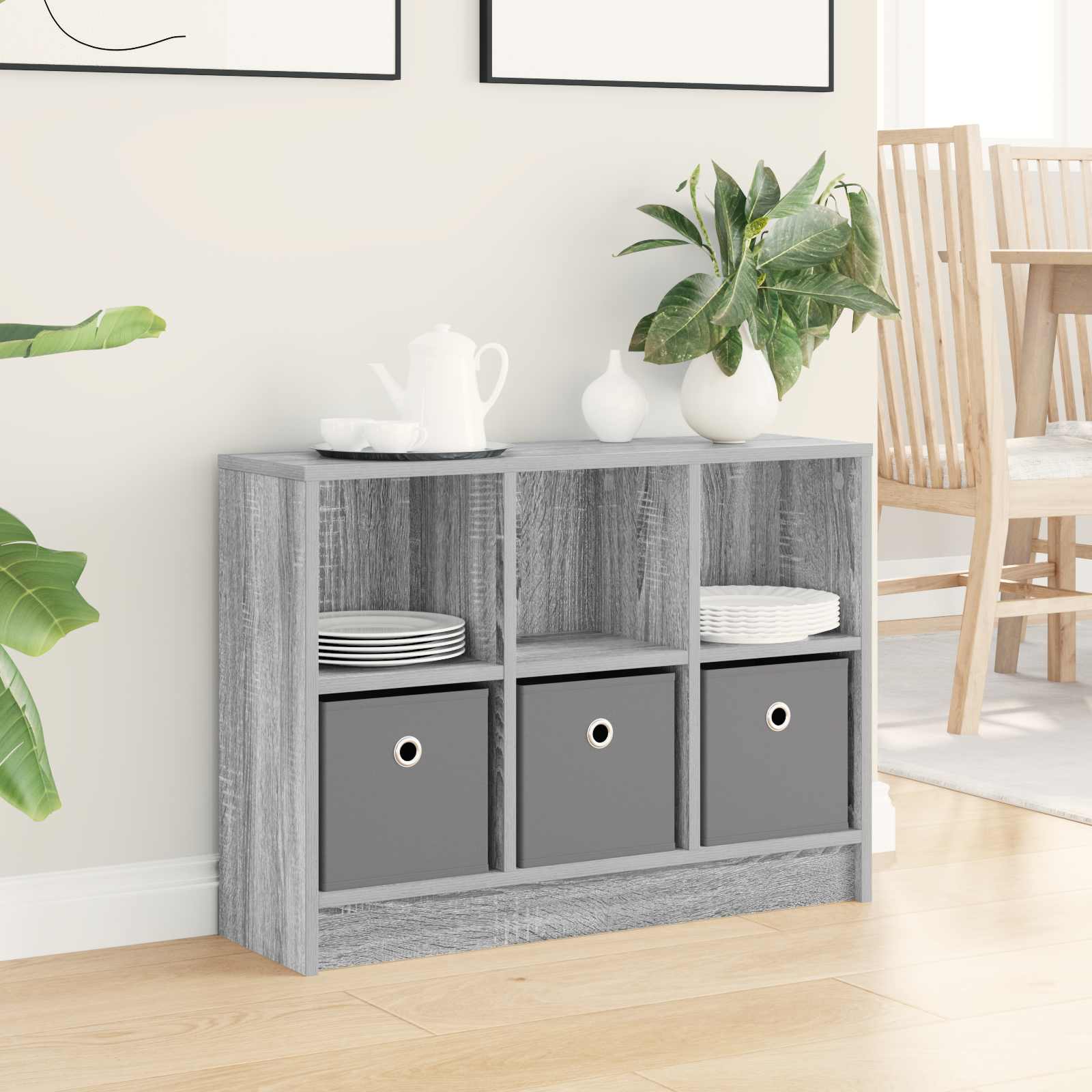 Kumode ar atvilktni Pelēka Sonoma 73,5 x 22,5 x 53,5 cm