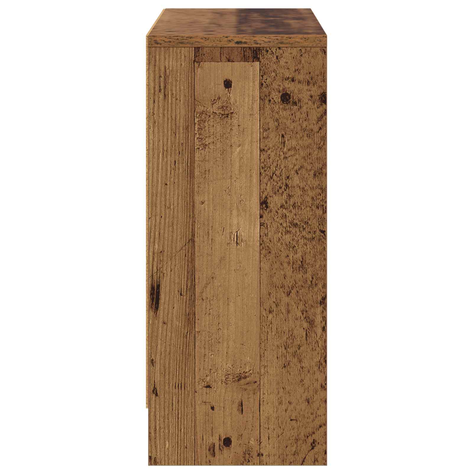 Konsole ar atvilktnēm, vecs koks 73,5 x 22,5 x 53,5 cm