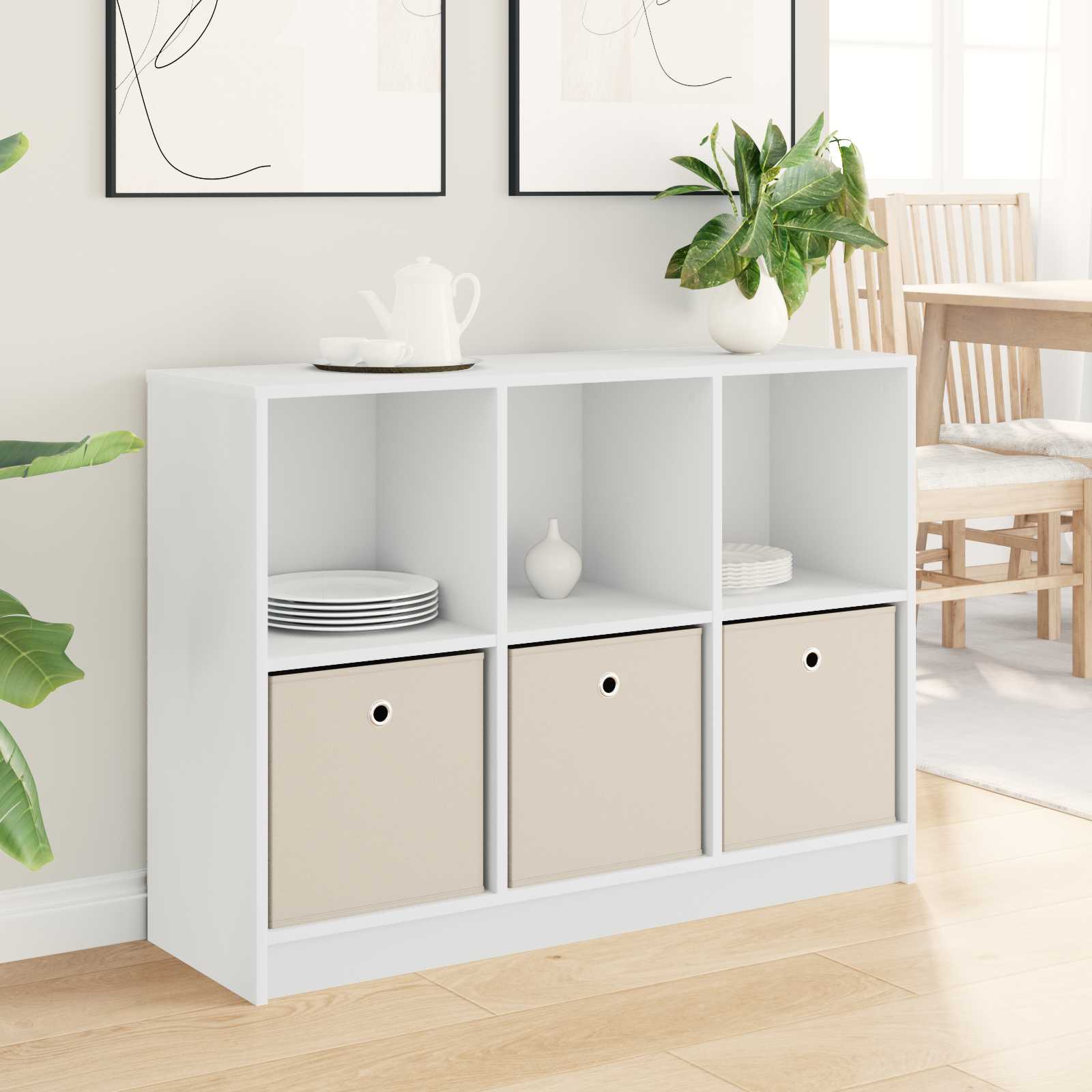 Konsole ar atvilktni Balts 102 x 32 x 73,5 cm