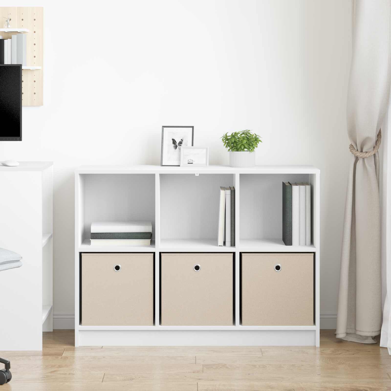 Konsole ar atvilktni Balts 102 x 32 x 73,5 cm