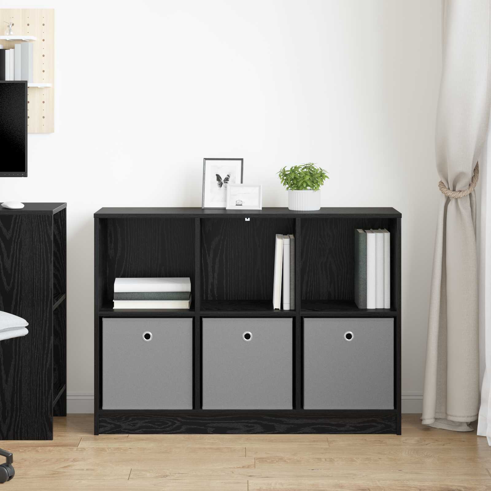 Konsoles galds ar atvilktnēm Melns ozols 102 x 32 x 73,5 cm