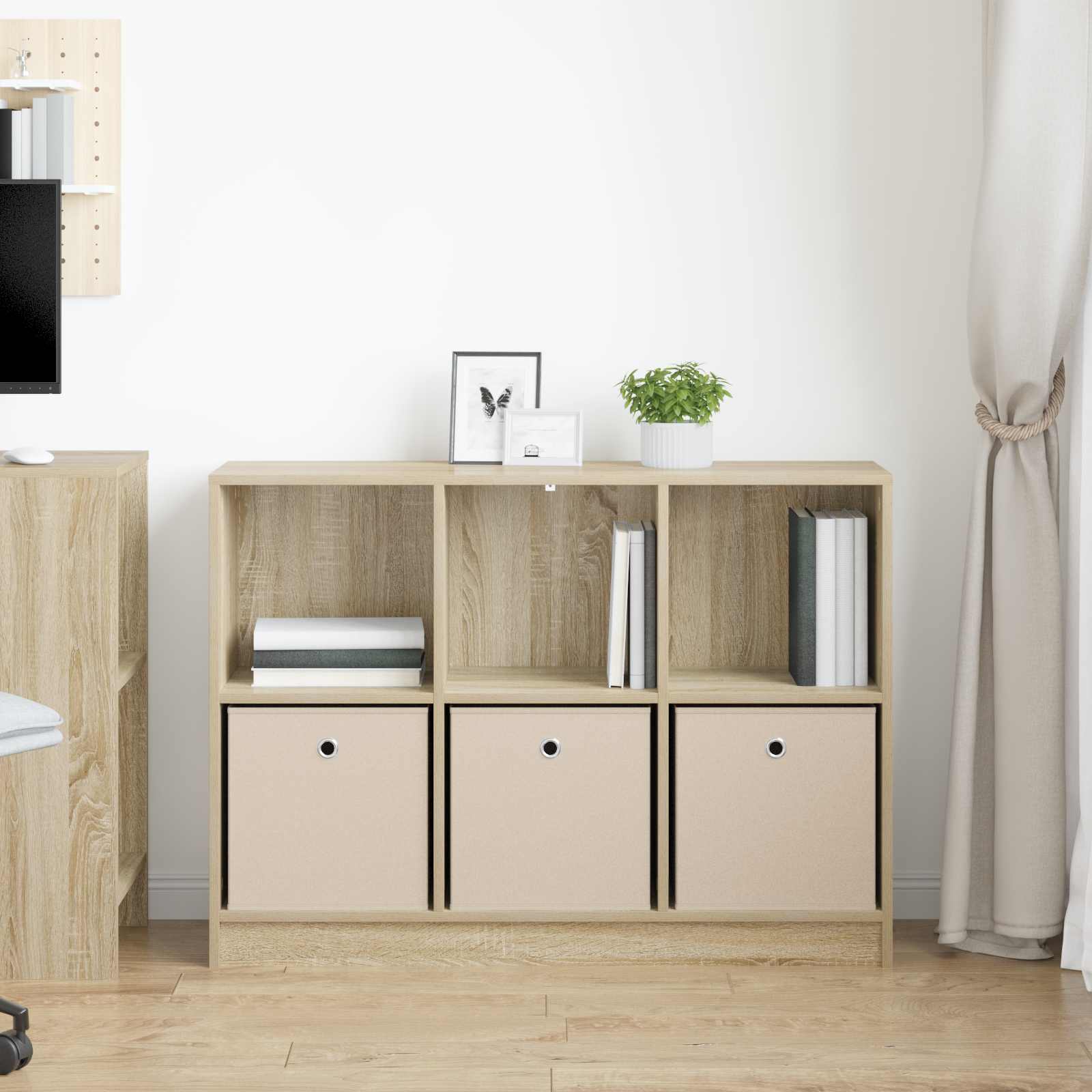 Kumode ar atvilktnēm Sonoma ozols 102 x 32 x 73,5 cm