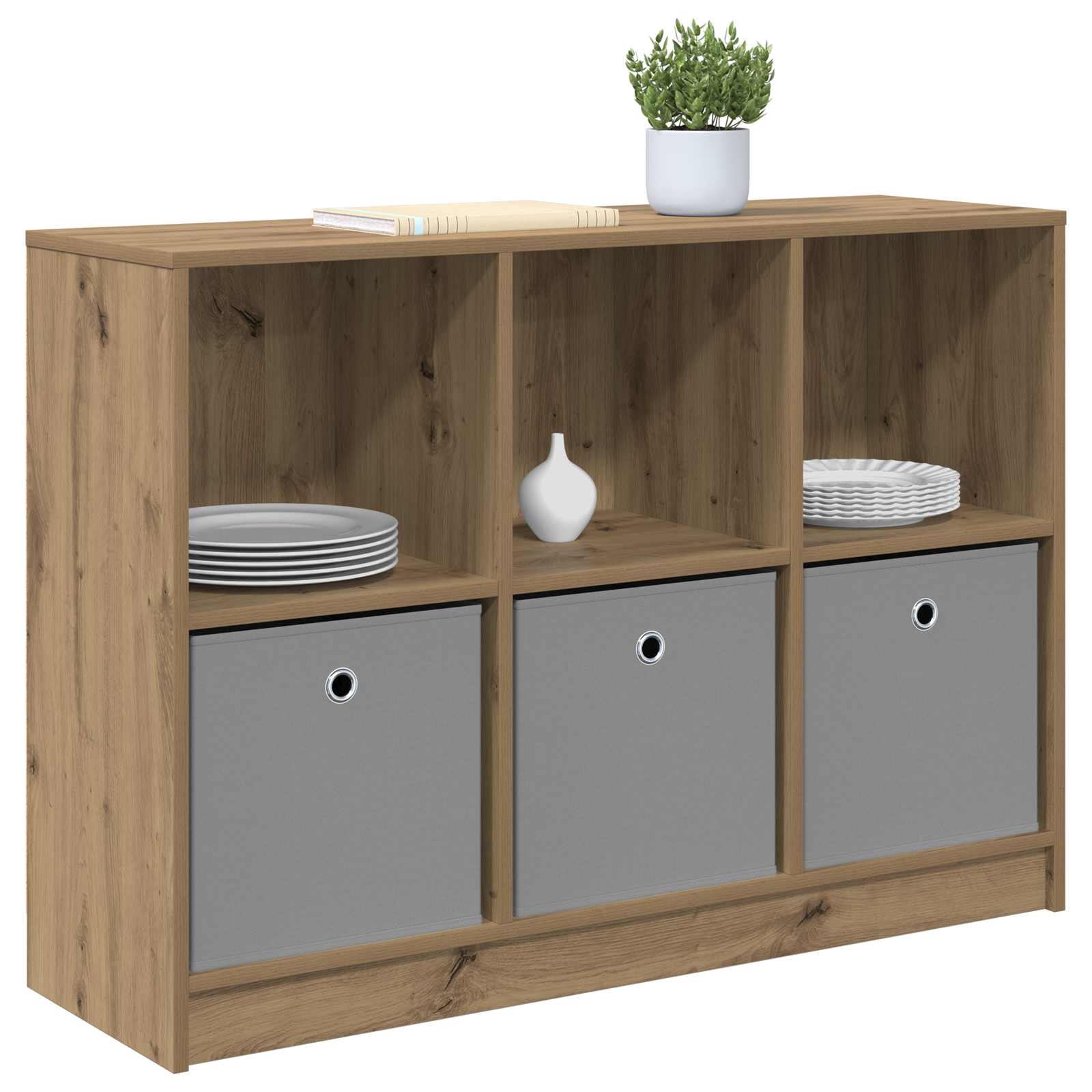 Galda konsoles ar atvilktnēm Amatnieku ozols 102 x 32 x 73,5 cm