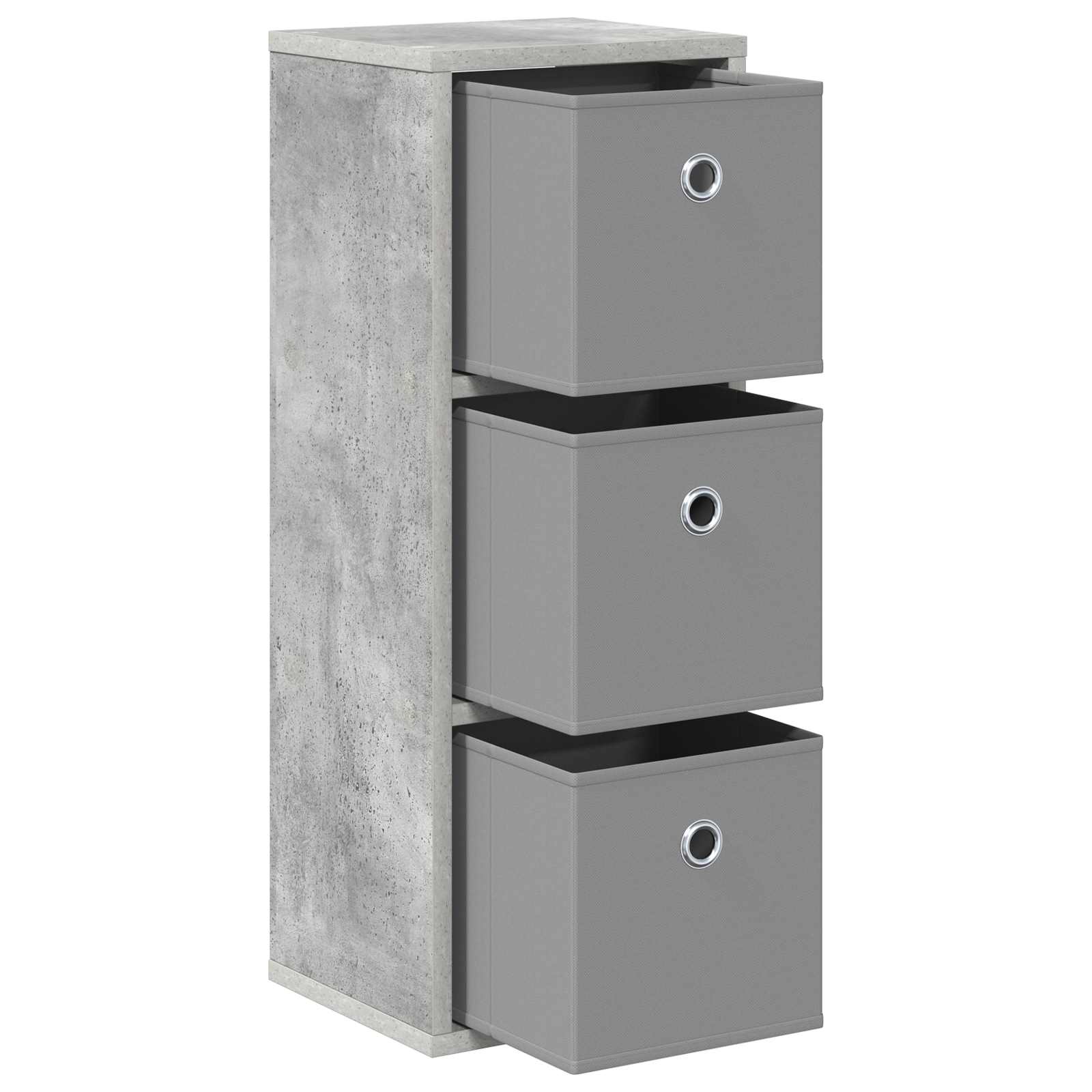 Kabalas su stalčių Betono pilka 25,5 x 22 x 69,5 cm