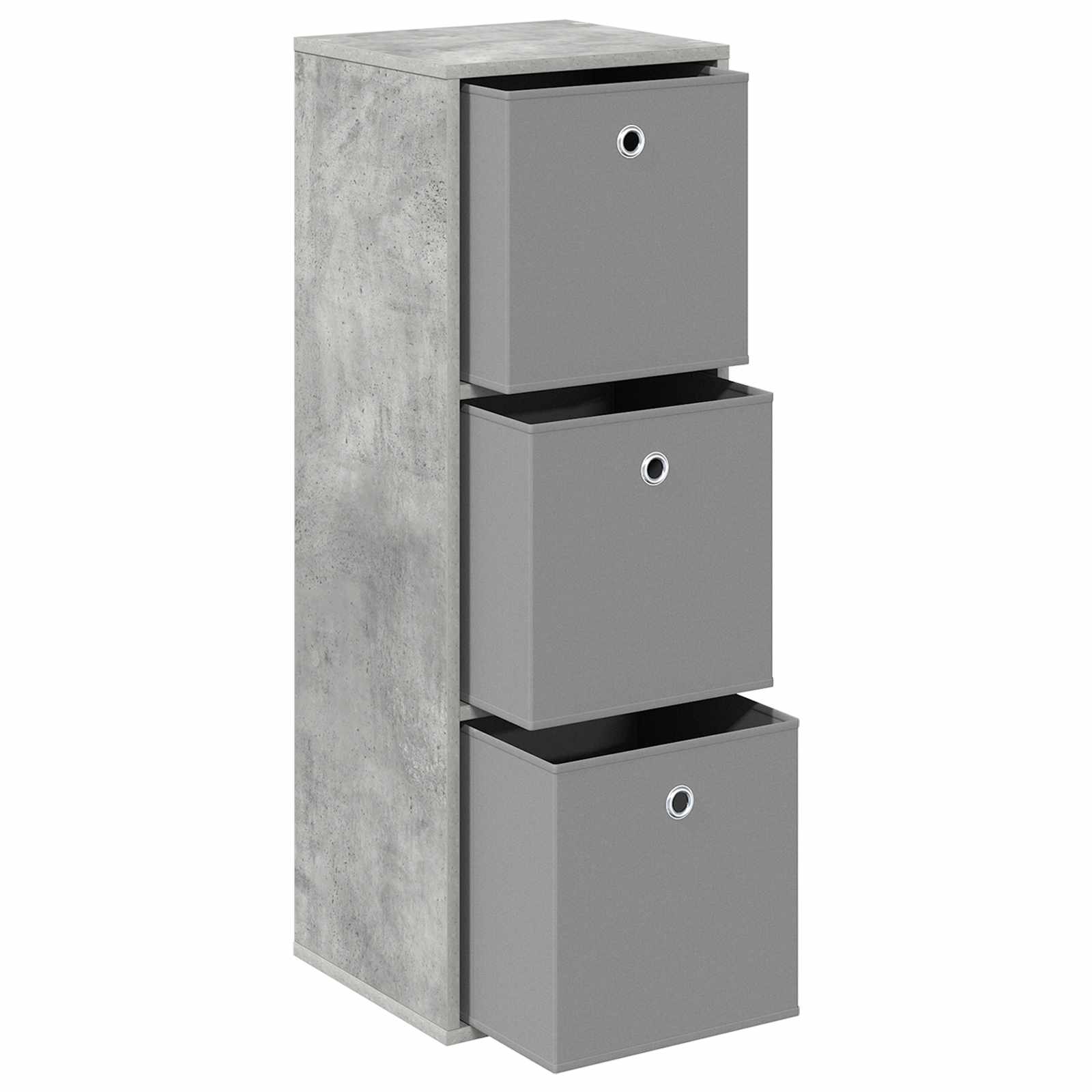 Kabalas su stalčių Betono pilka 35 x 32 x 99,5 cm